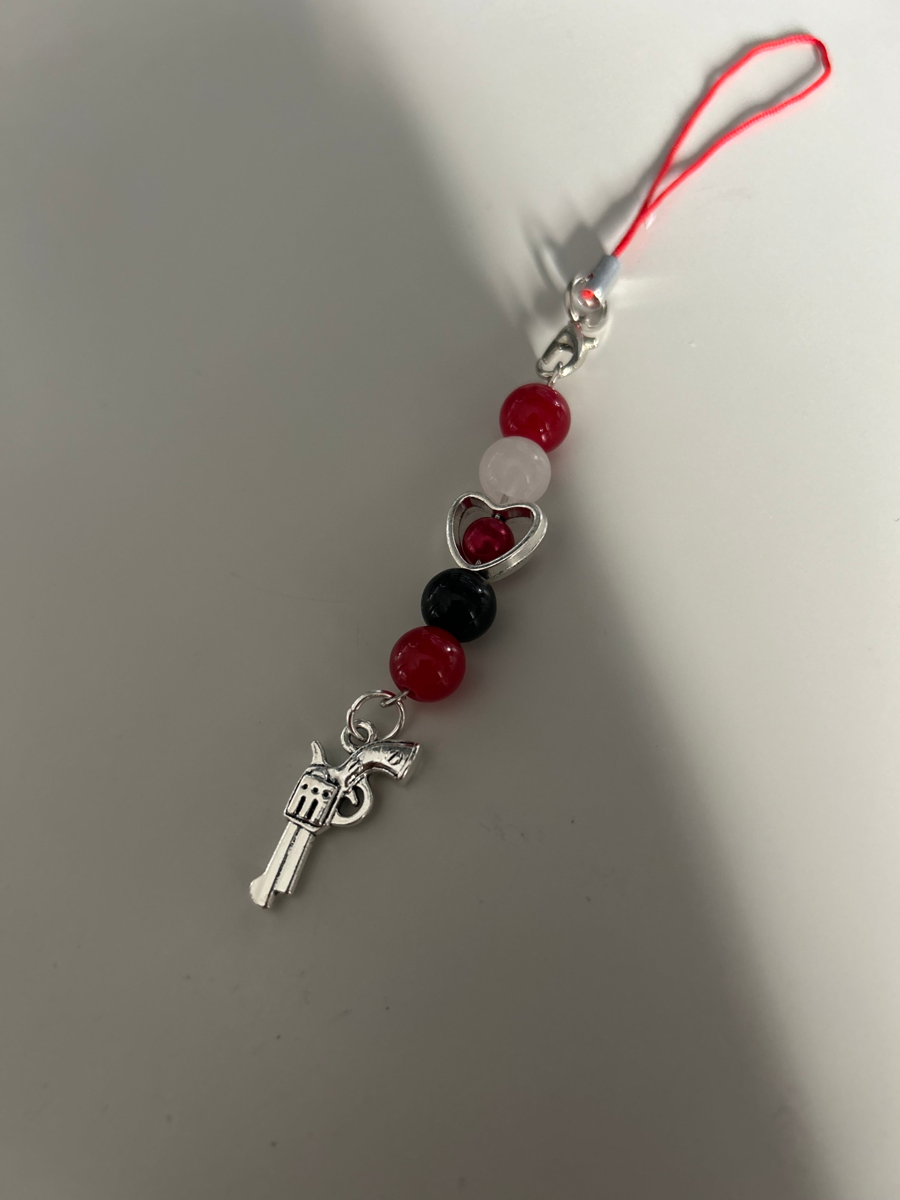 Black Widow Natasha Romanoff inspired handmade phone charm