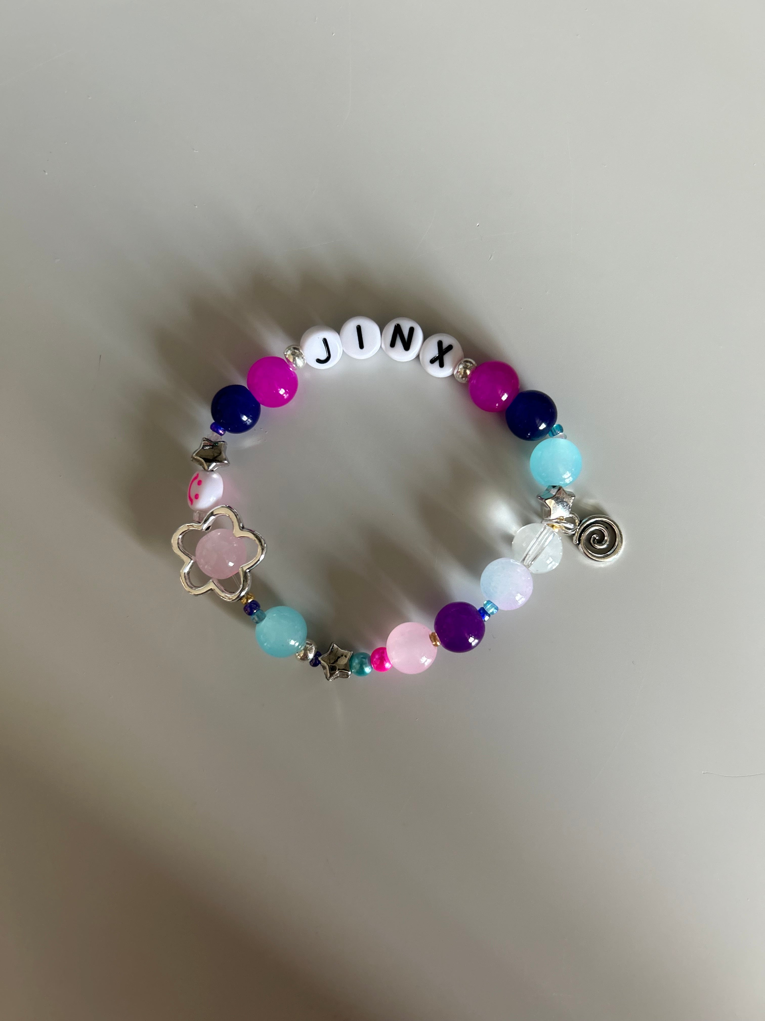 Jinx Arcane and League of Legends inspired handmade bracelet