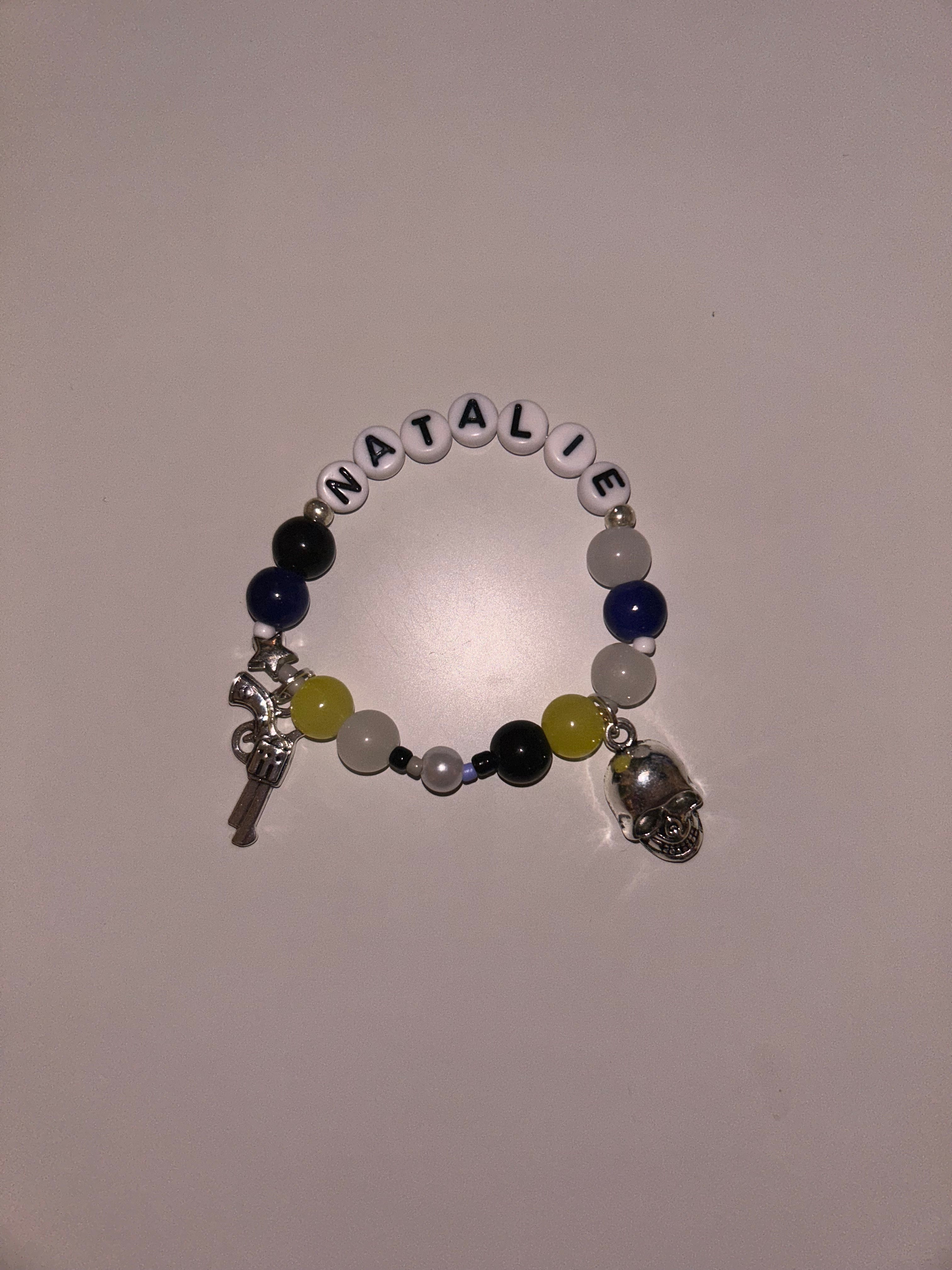 Natalie Scatorccio Yellowjackets inspired handmade bracelet