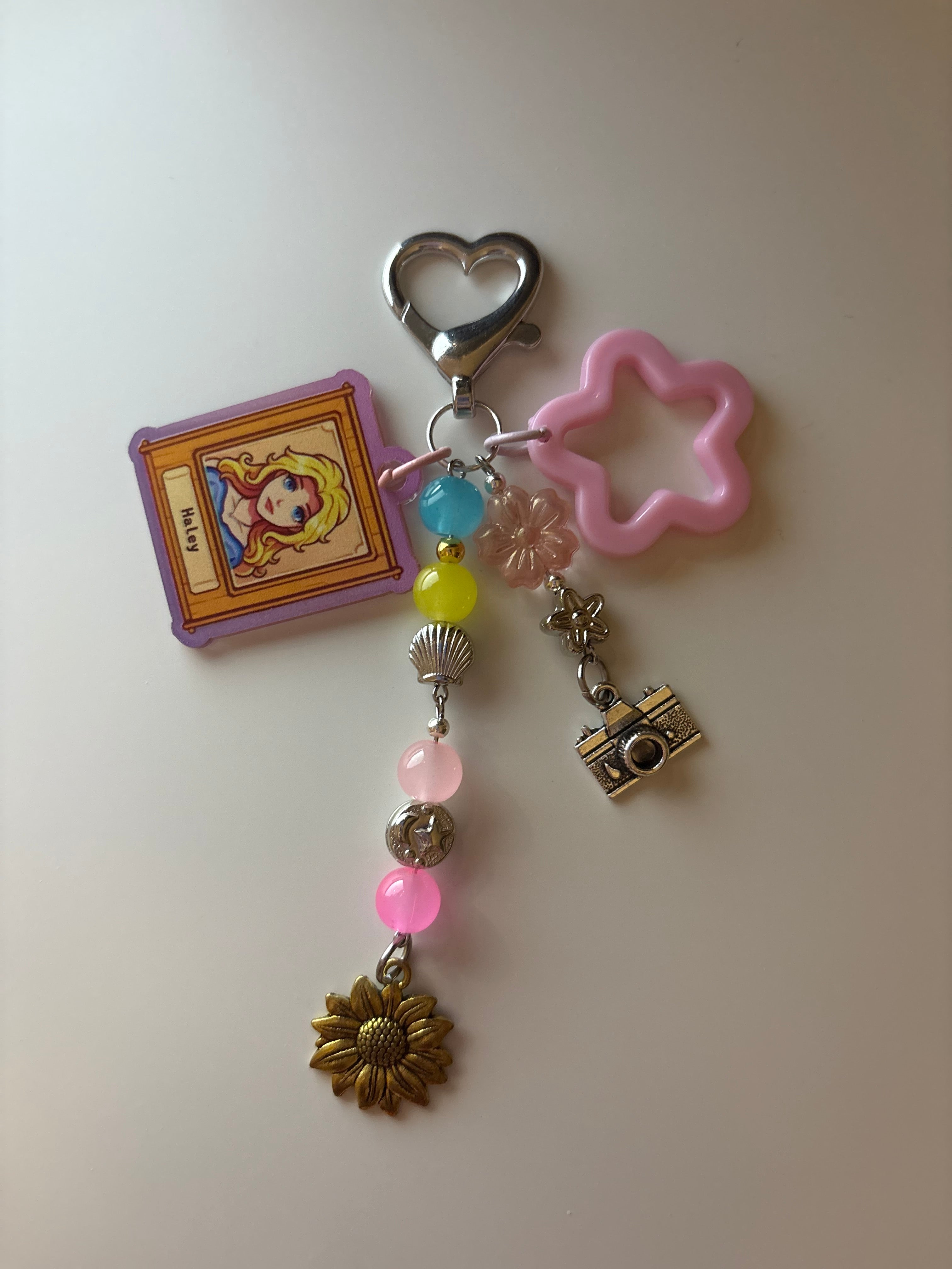 Haley stardew valley cosy gaming inspired handmade keychain