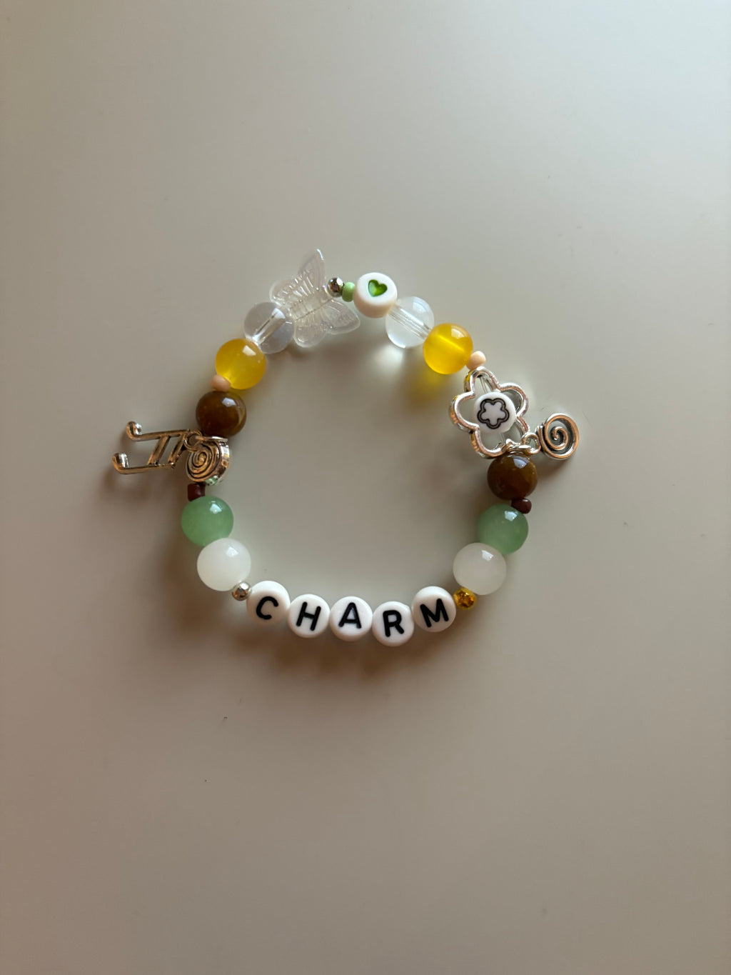 Clairo Charm inspired handmade bracelet
