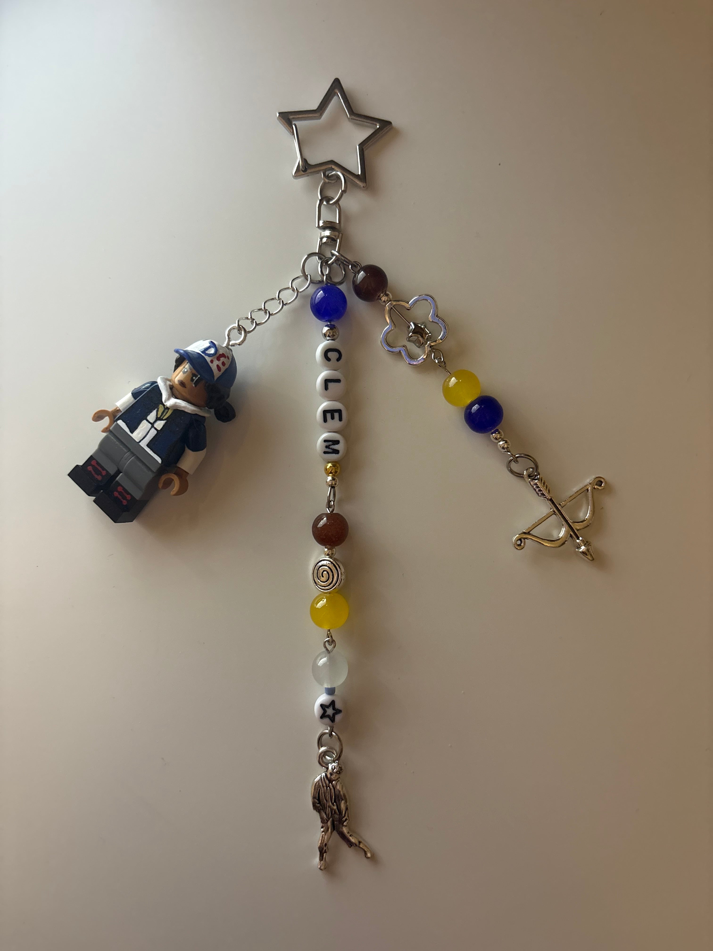 Clementine apocalypse custom inspired handmade minifigure keychain