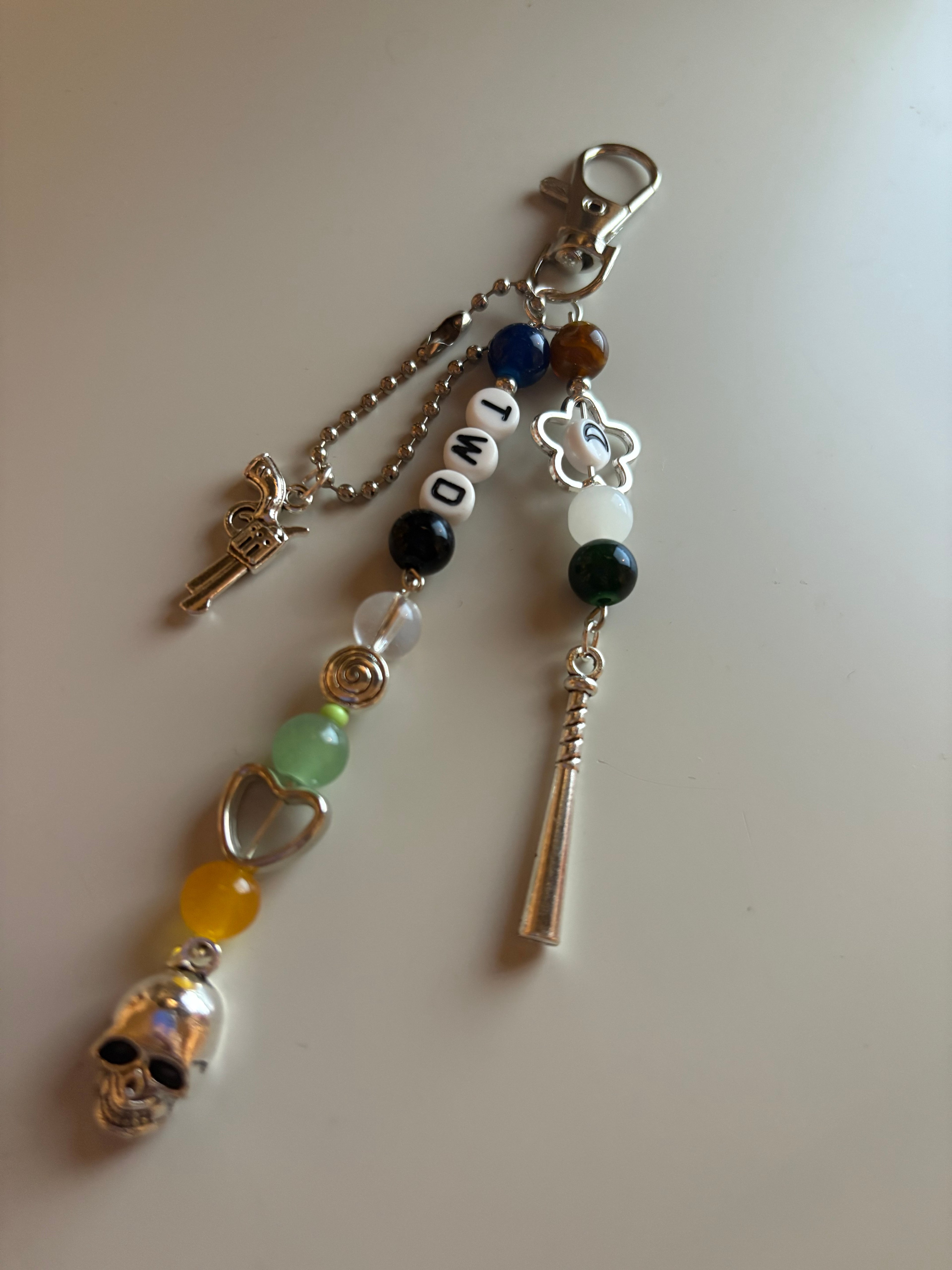 The Walking Dead Telltale video game inspired handmade keychain