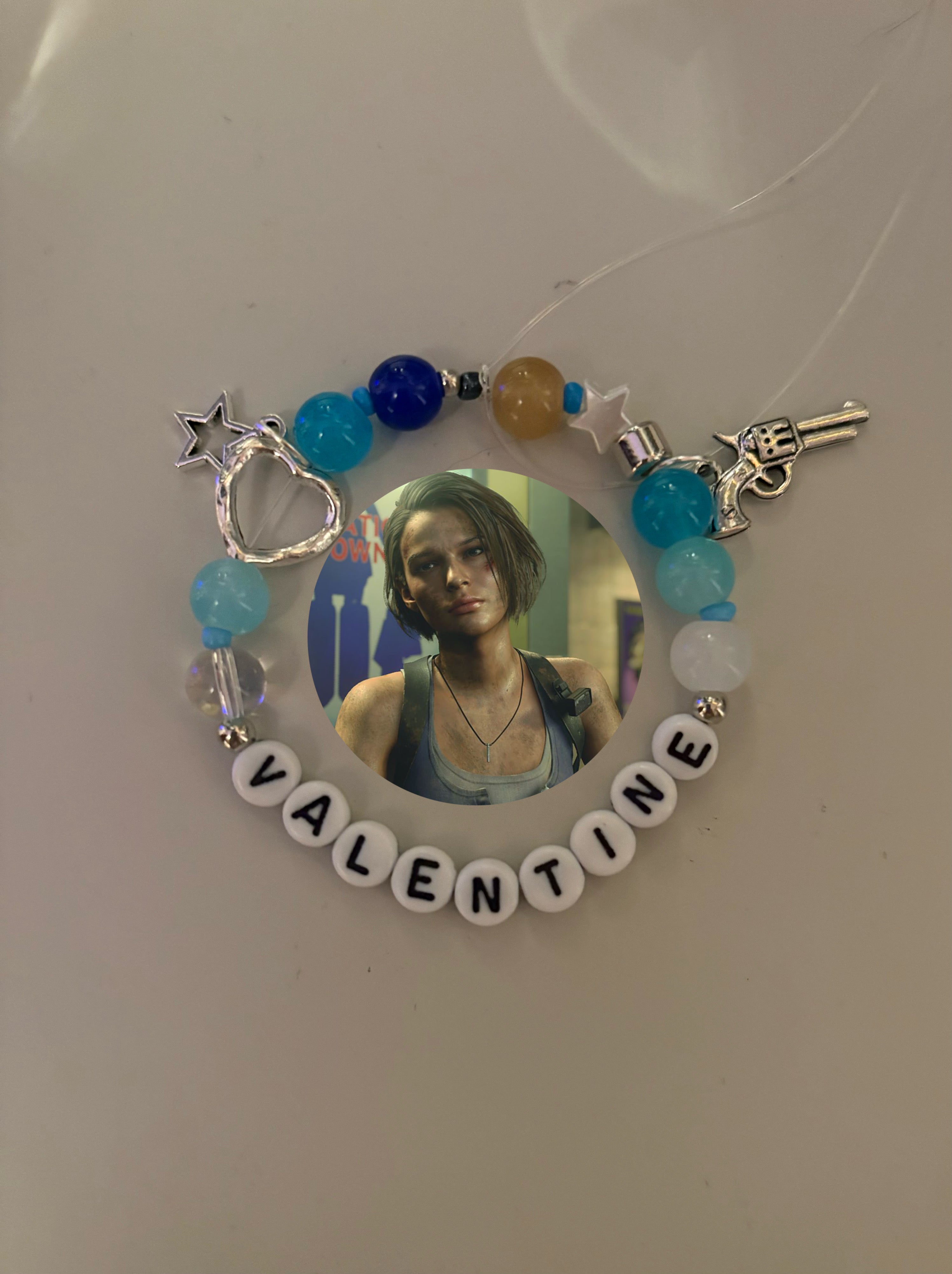 Jill Valentine Resident Evil inspired handmade bracelet