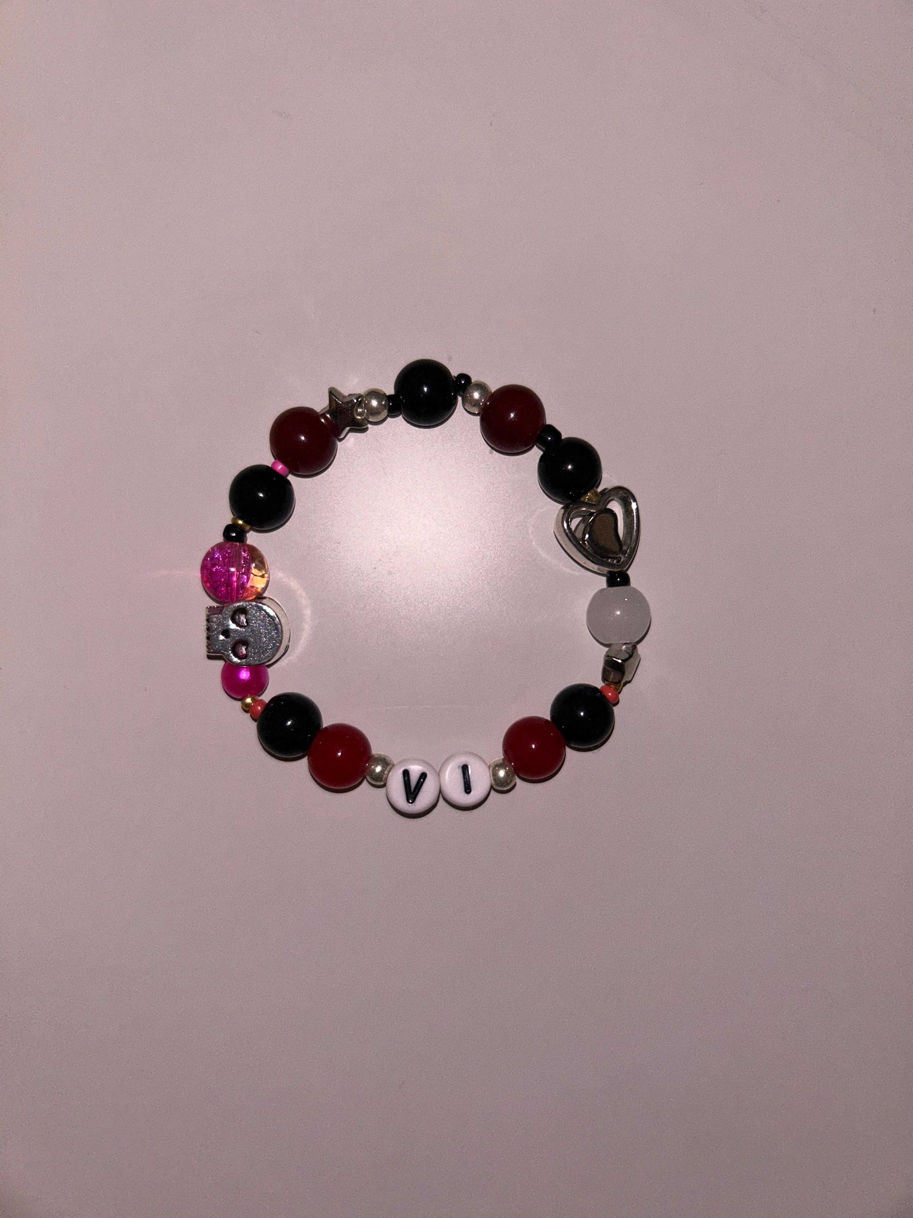 ‘Oil Slick’ Vi Arcane and League of Legends inspired handmade bracelet