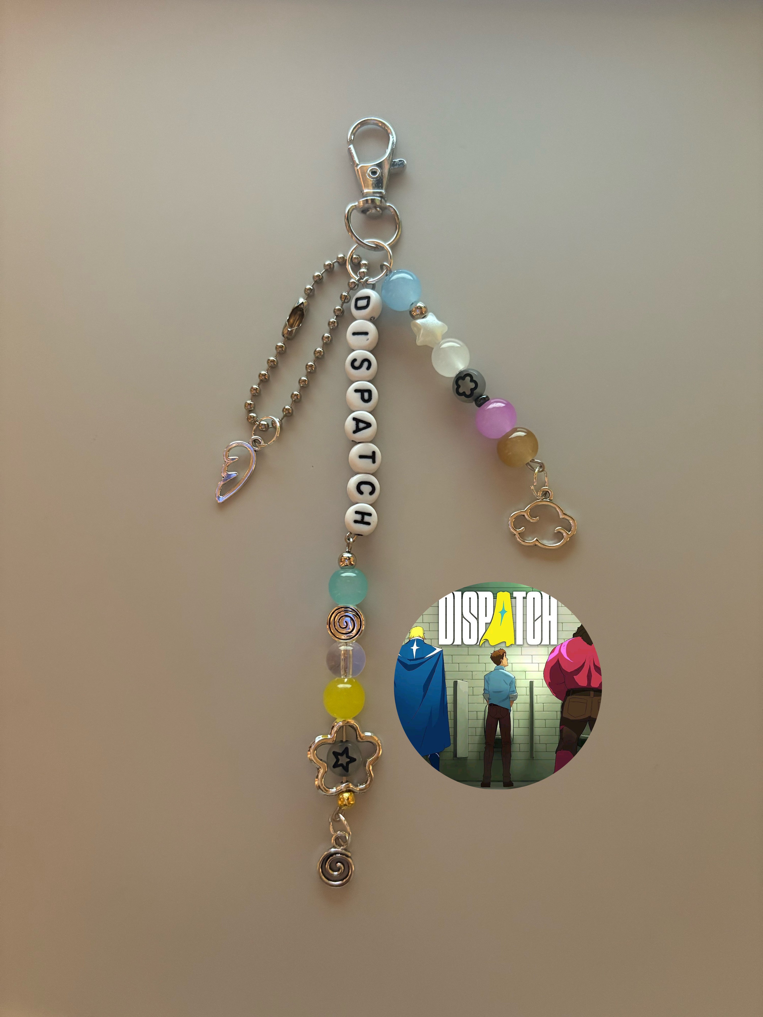 Dispatch video game inspired handmade keychain