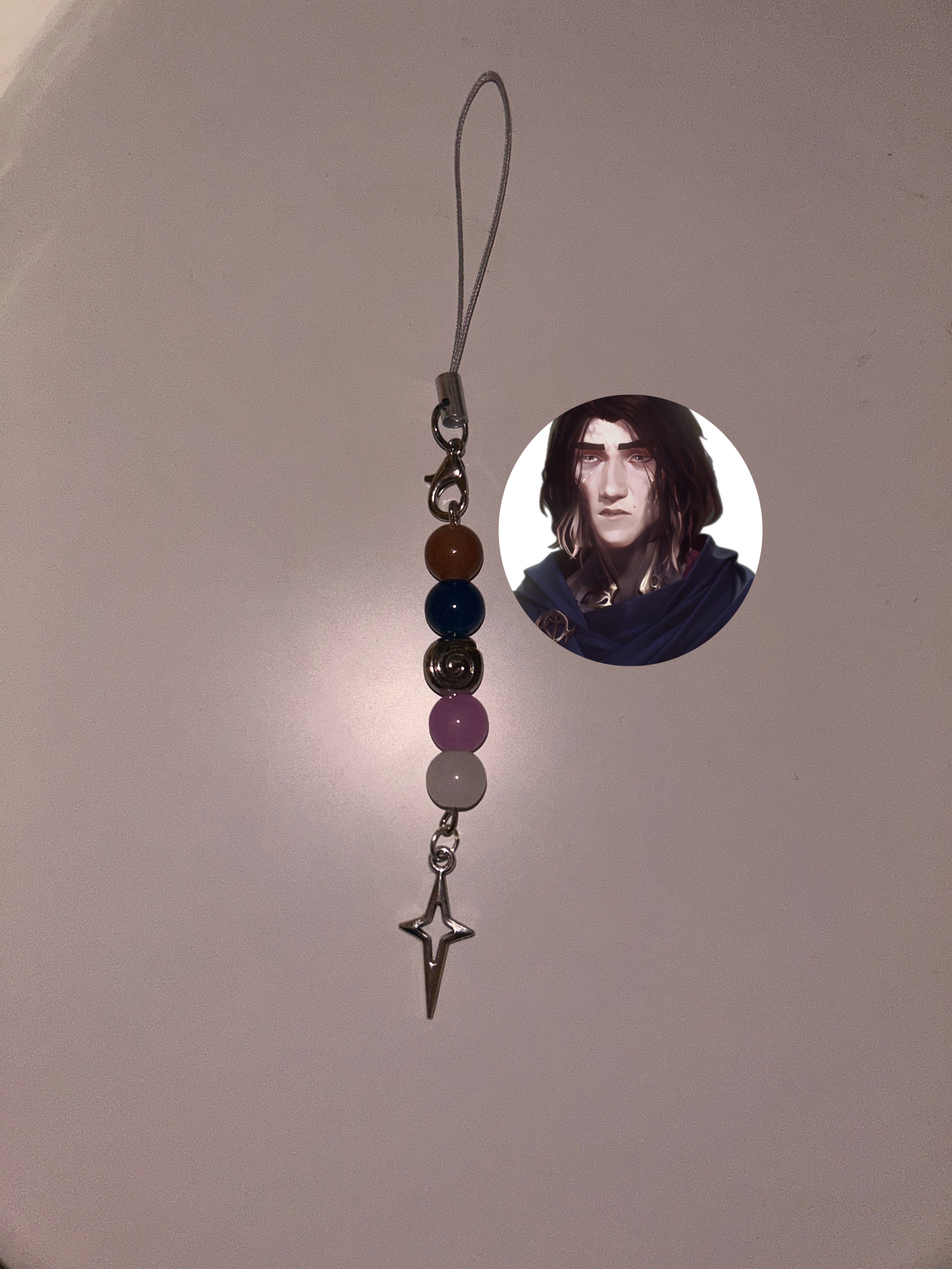 Viktor Arcane and League of Legends inspired handmade phone charm