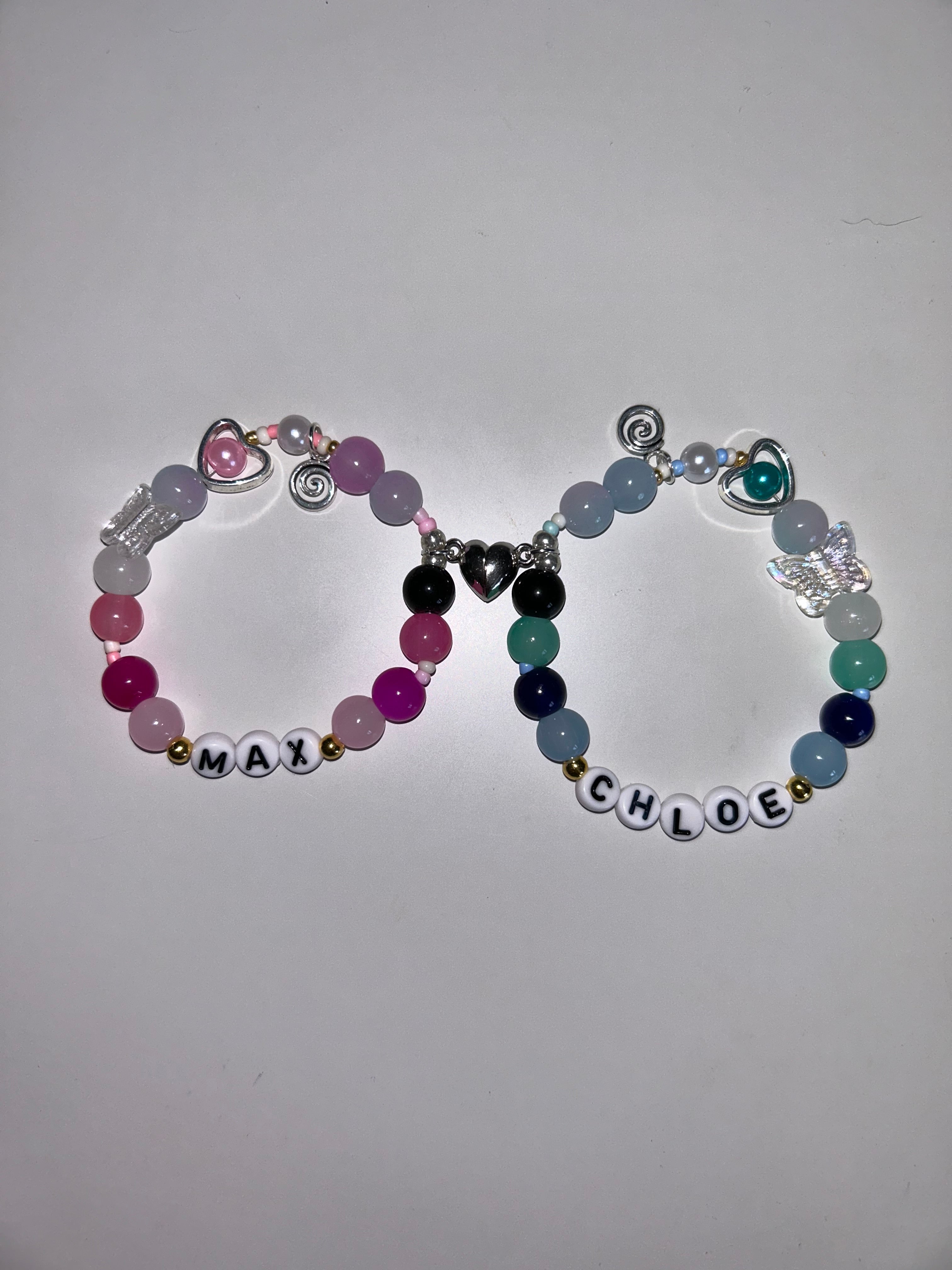 Max Caulfield and Chloe Price Life Is Strange inspired handmade bracelet set
