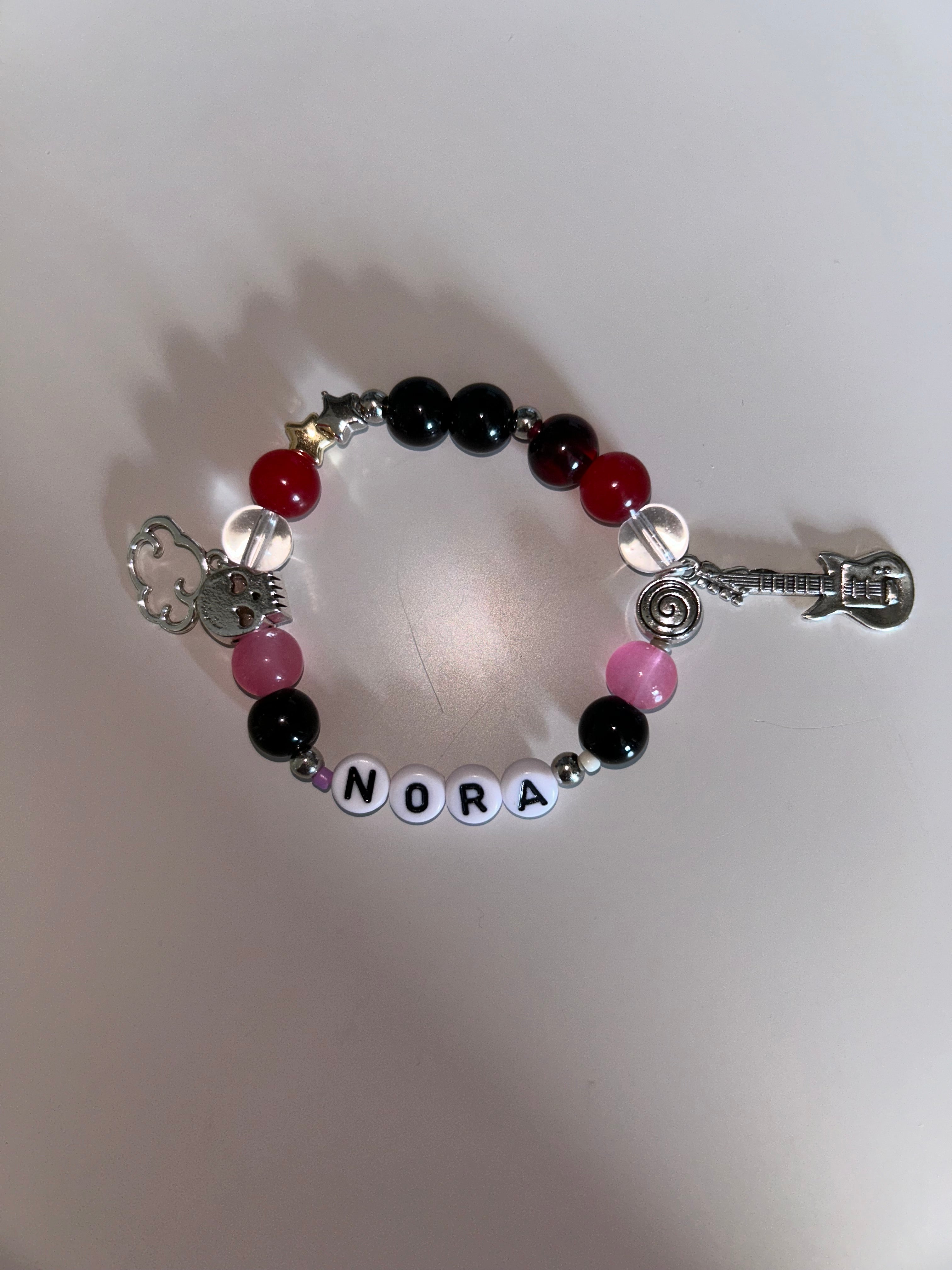 Nora Lost Records Bloom and Rage inspired handmade bracelet
