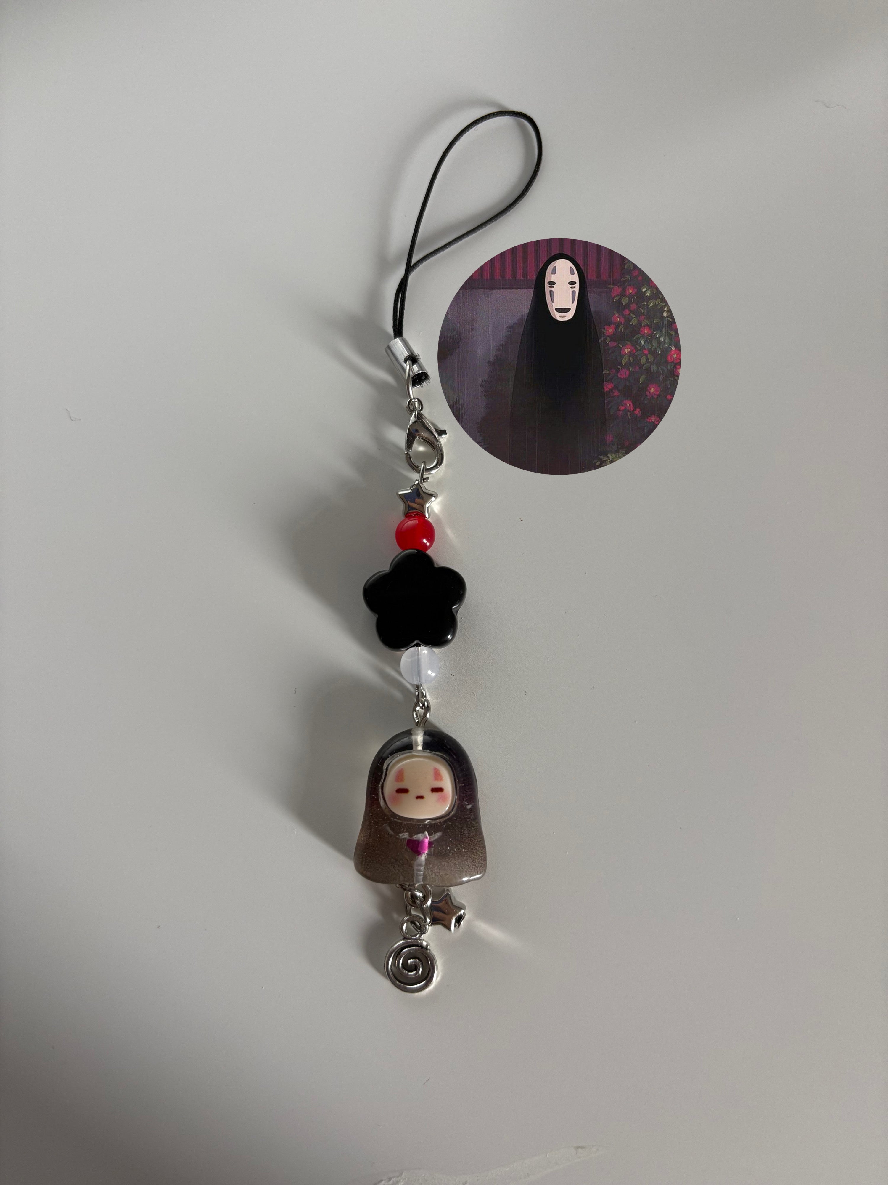 No face spirited away anime inspired handmade phone charm