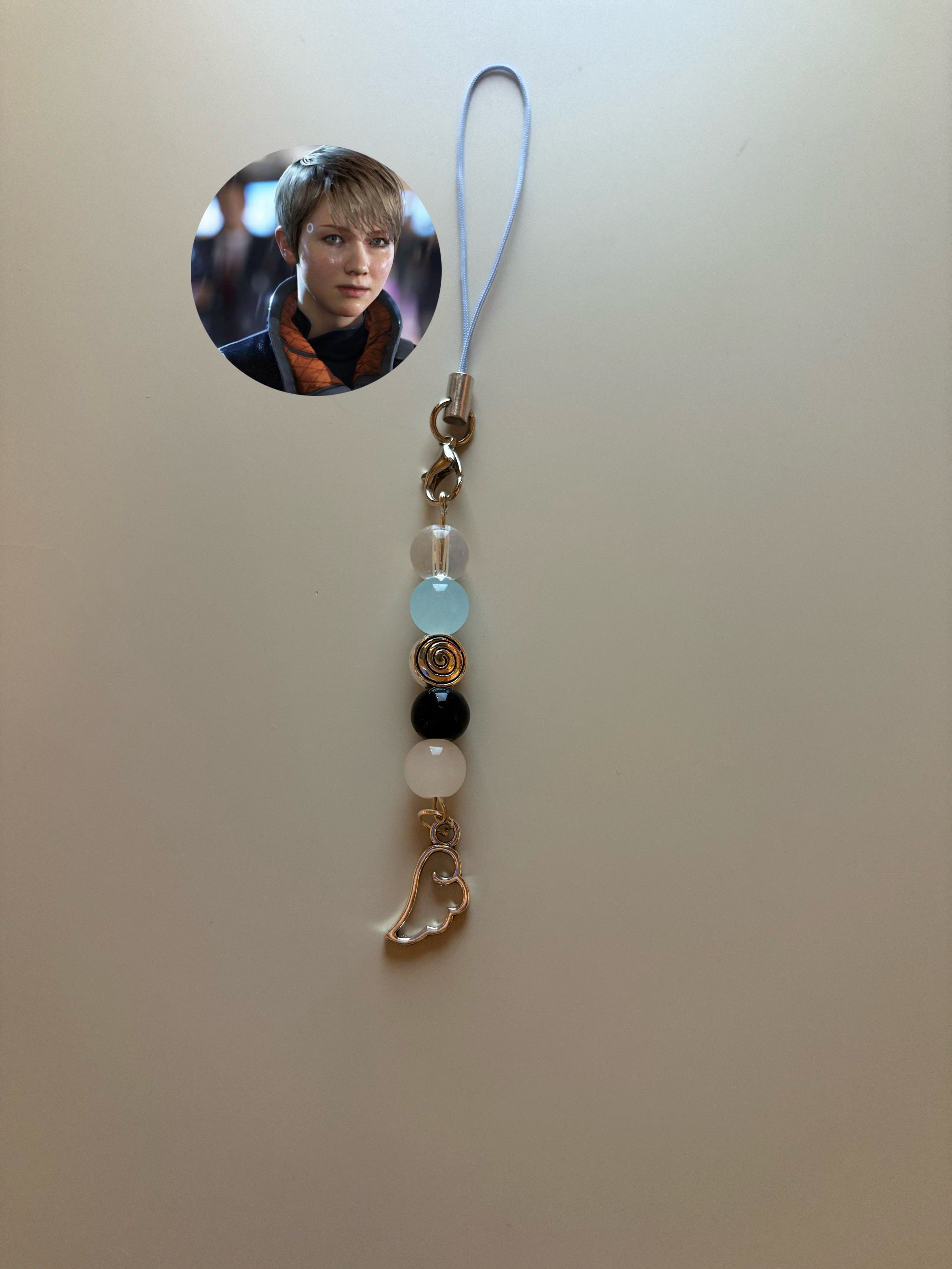 Kara Detroit Become Human inspired handmade phone charm