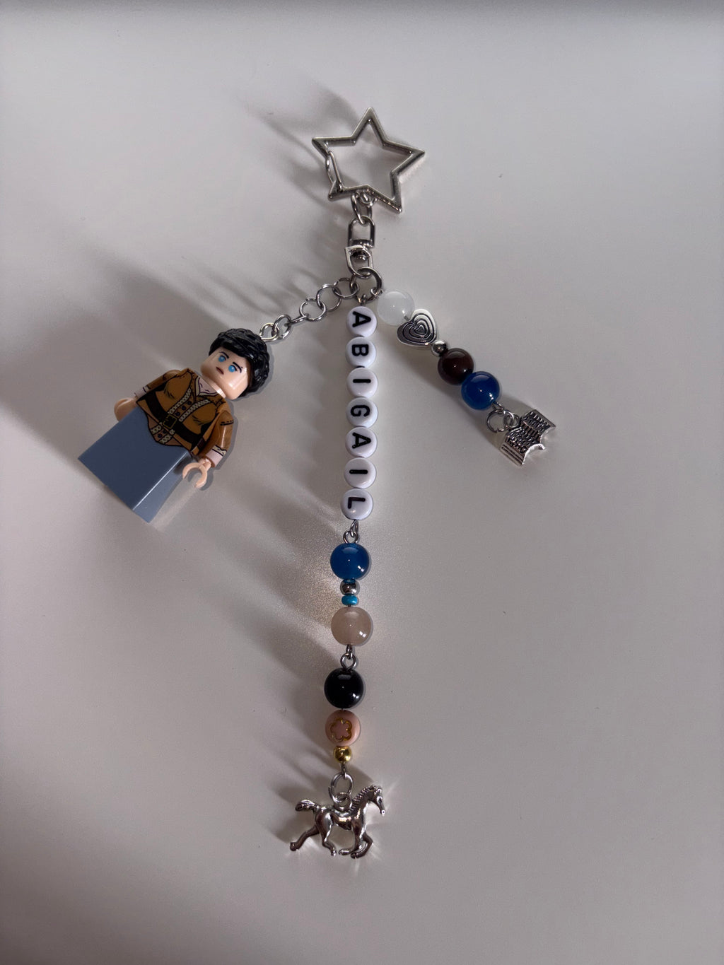 ‘Abigail’ inspired handmade minifigure keychain