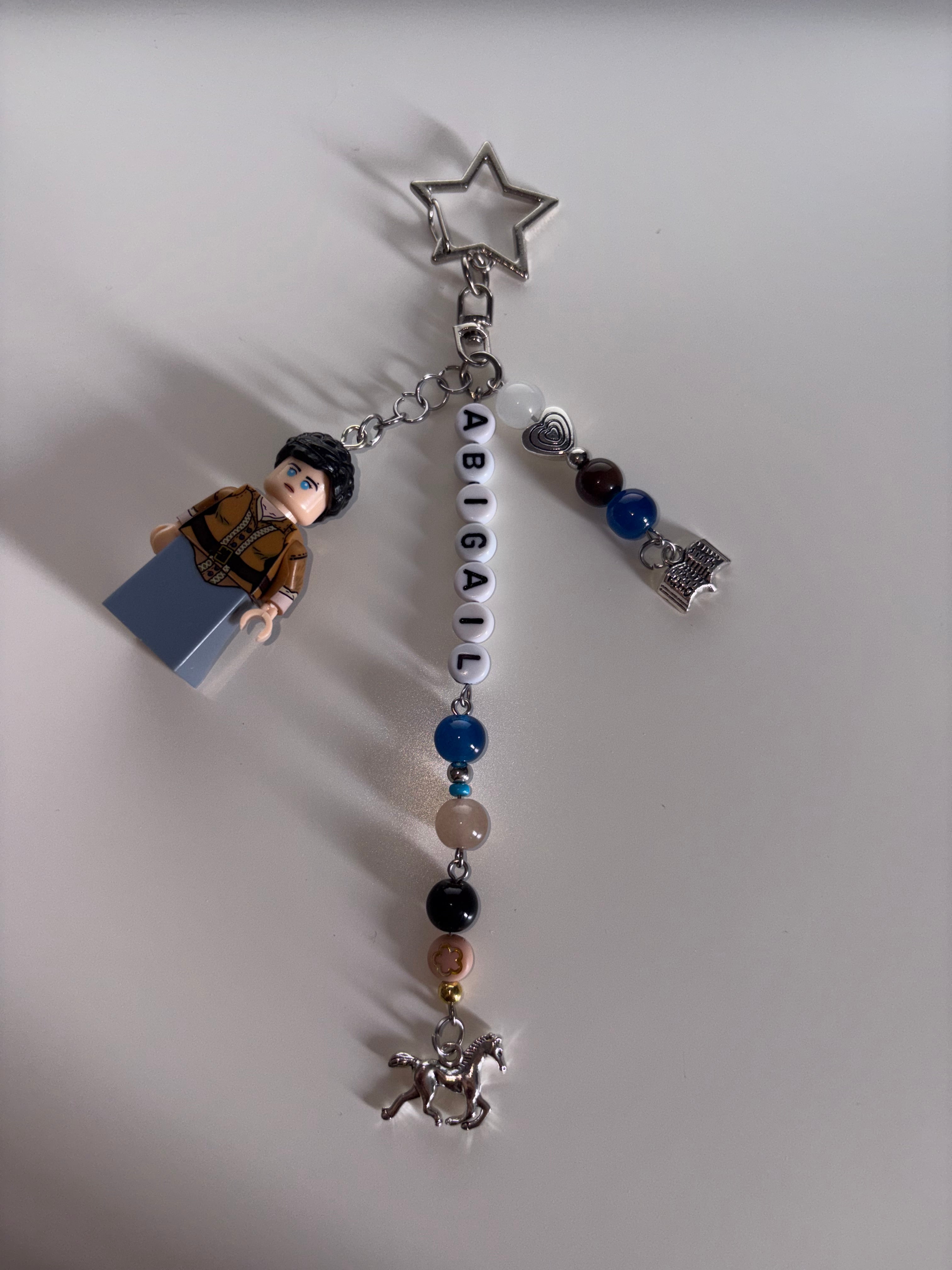 ‘Abigail’ inspired handmade minifigure keychain