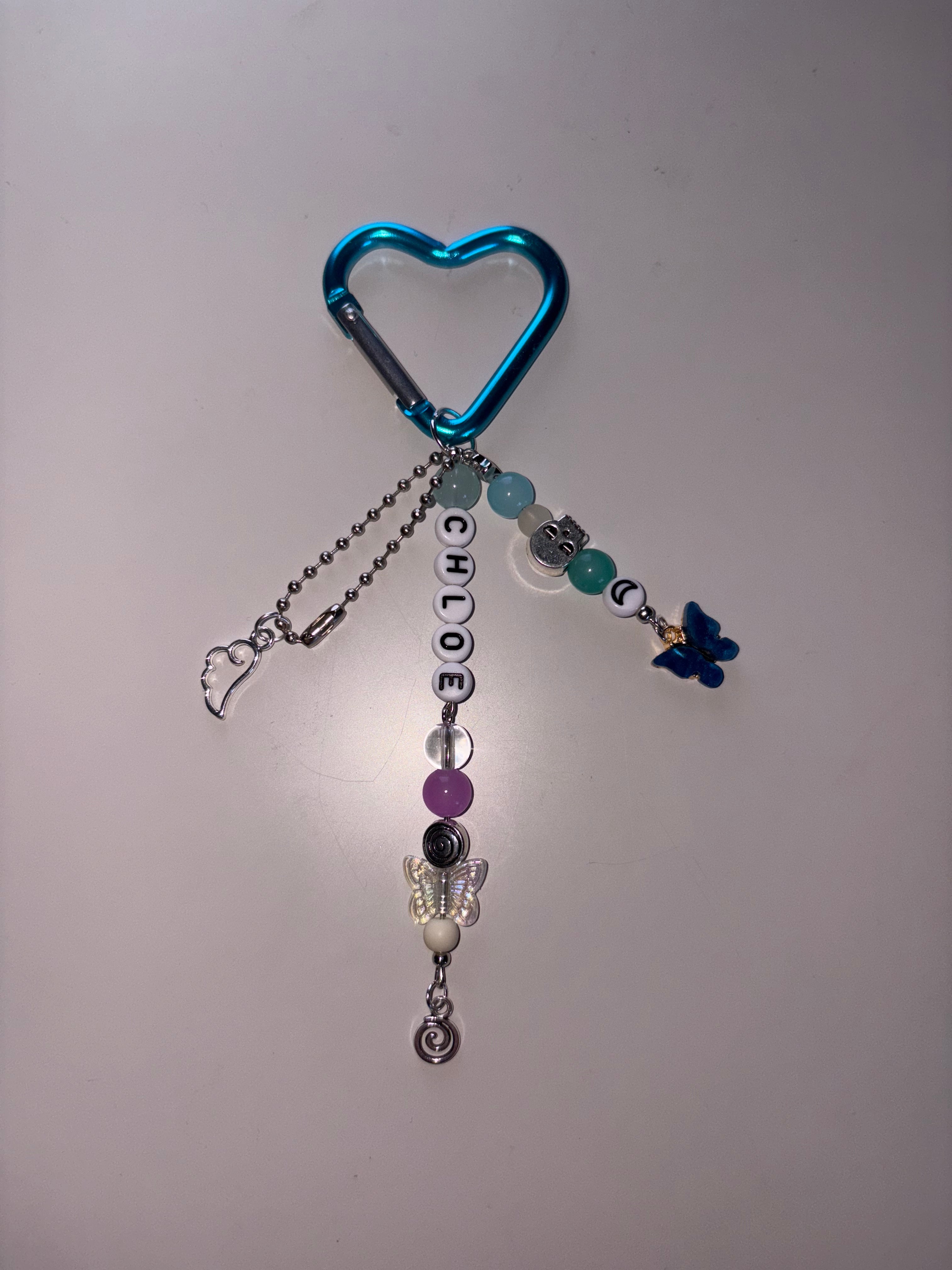 Chloe Price video game inspired handmade keychain carabiner