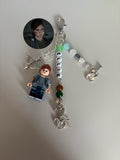 Ellie Williams inspired handmade Lego minifigure keychain