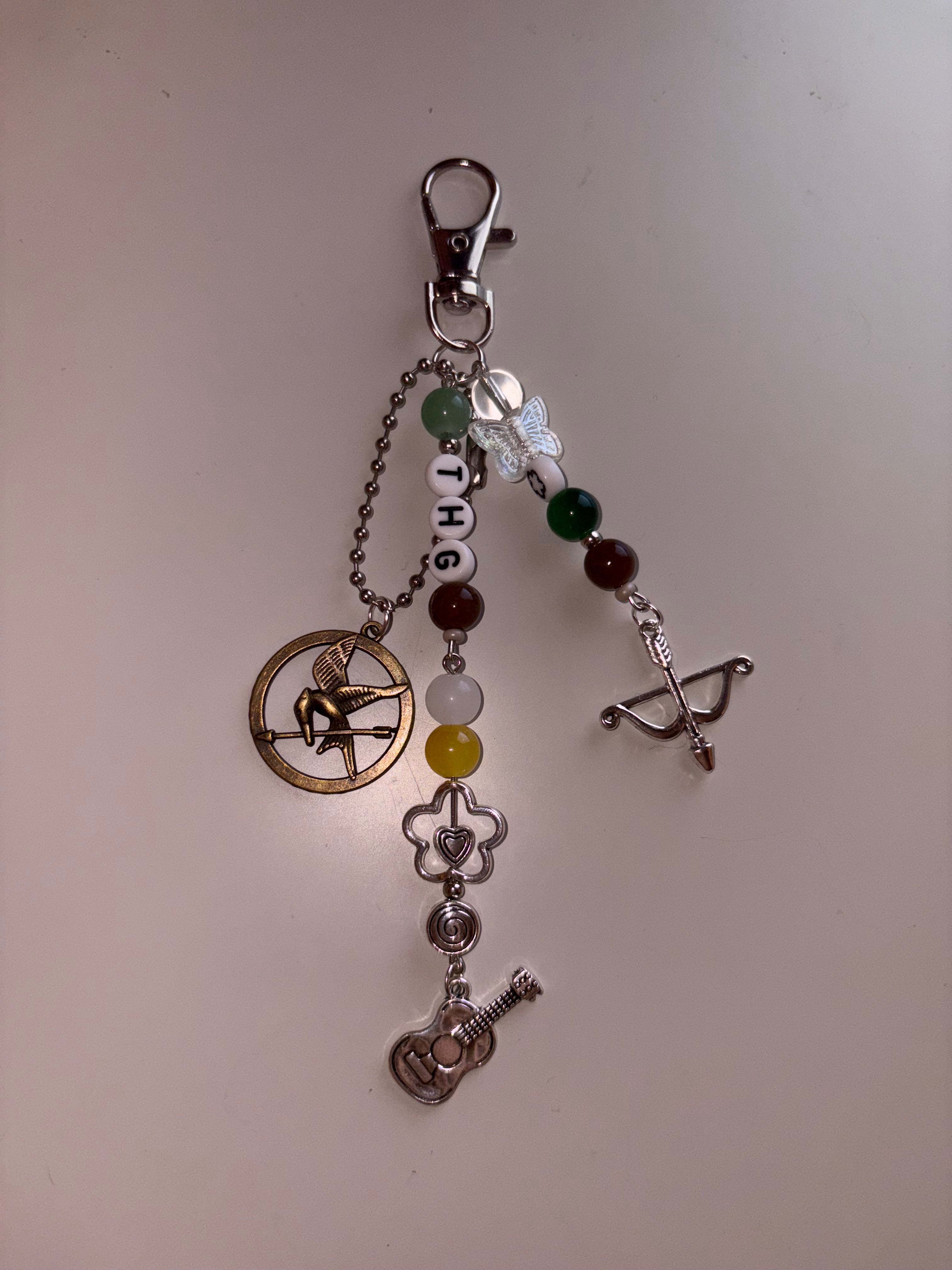 The Hunger Games inspired handmade keychain