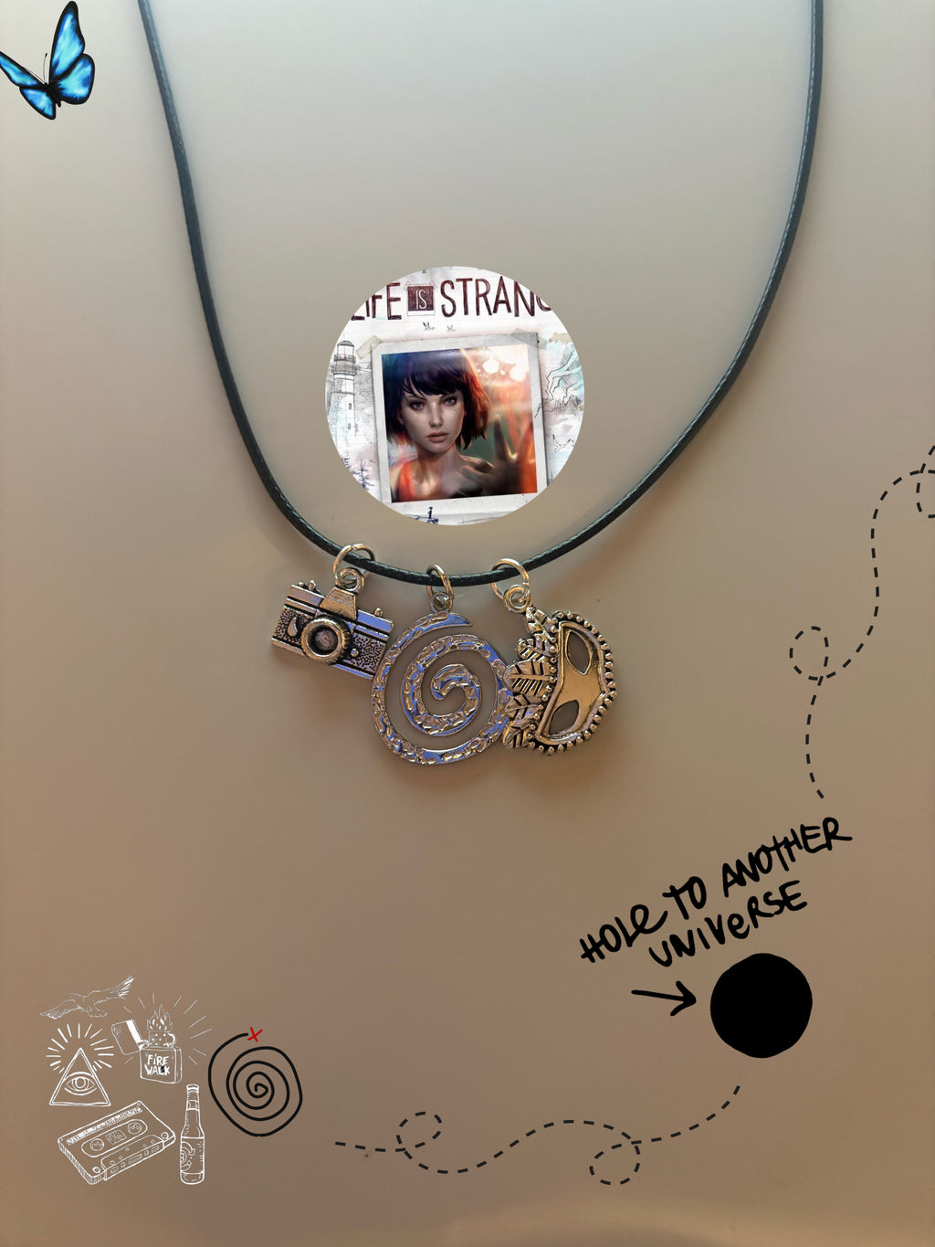 Life is Strange video game inspired handmade necklace