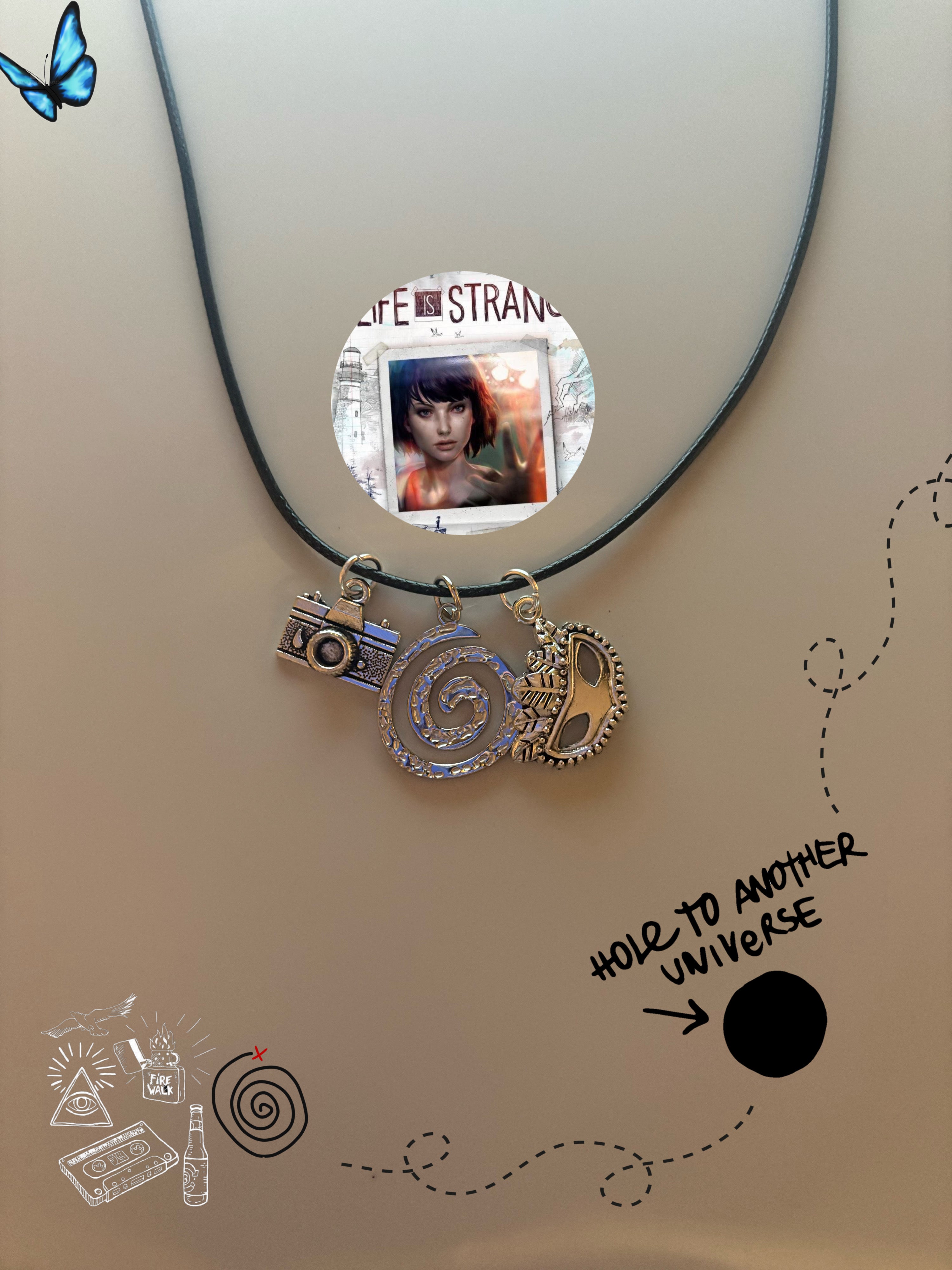 Life is Strange video game inspired handmade necklace