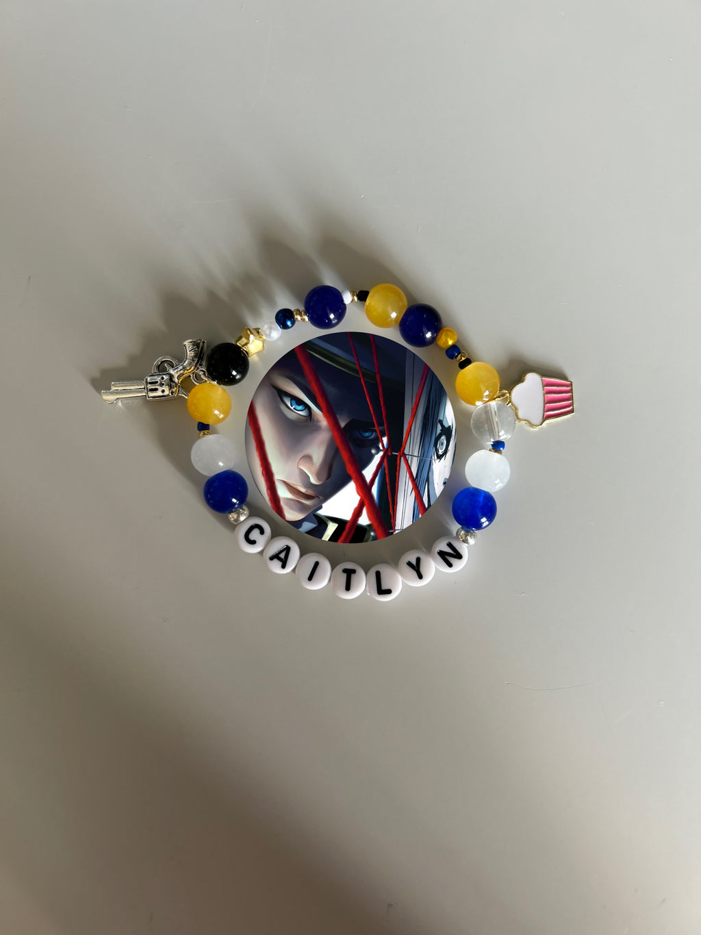 Caitlyn Kiramman Arcane and League of Legends inspired handmade bracelet