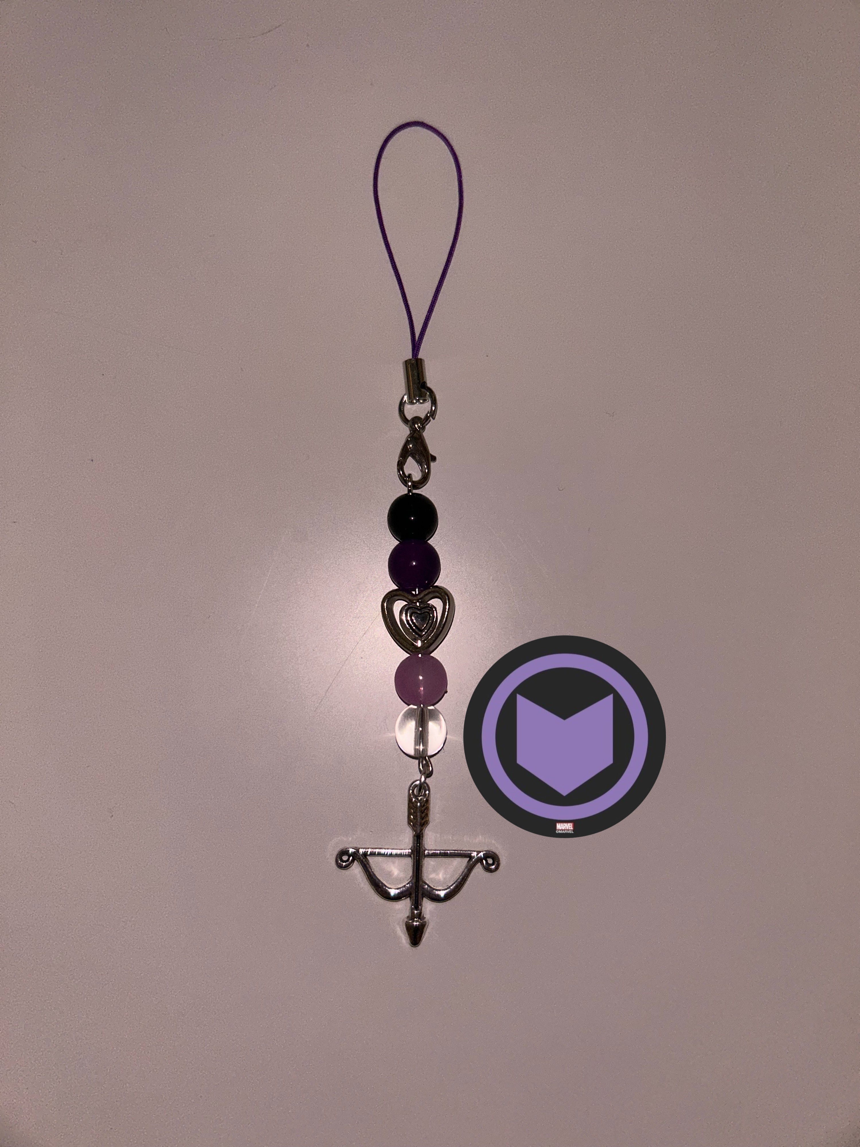 Clint Barton Hawkeye inspired handmade phone charm