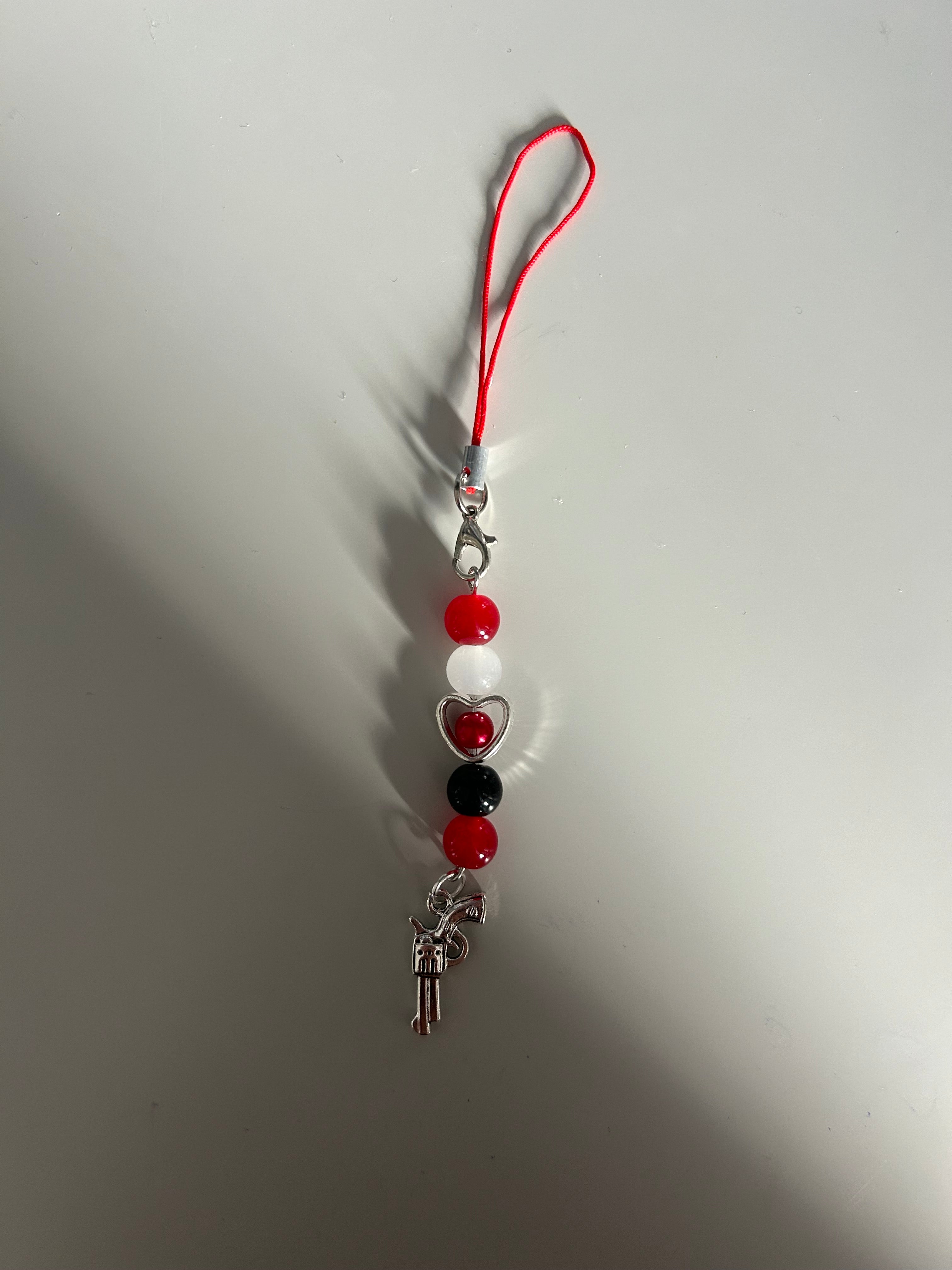 Black Widow Natasha Romanoff inspired handmade phone charm