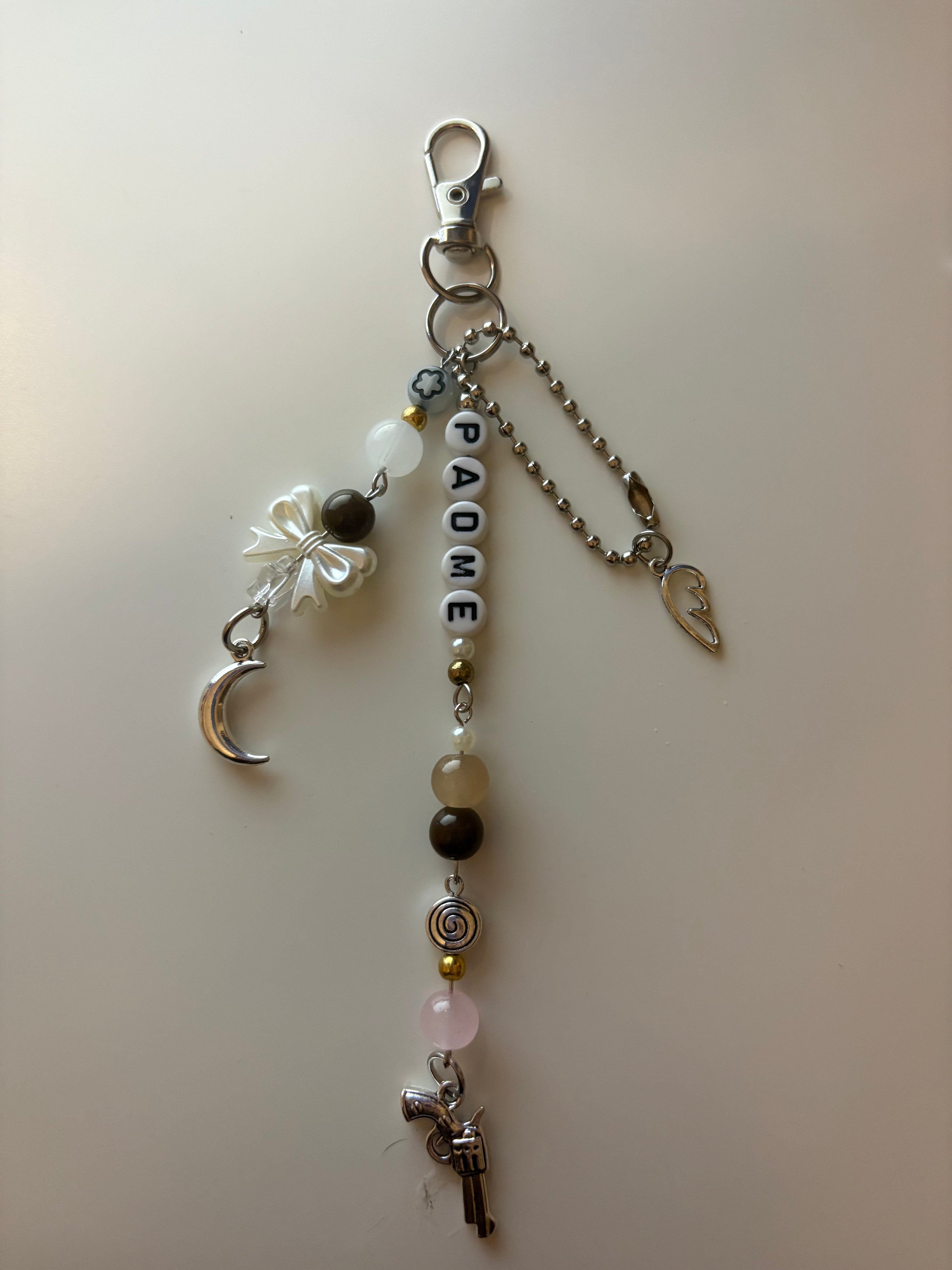 Padme custom minifigure inspired handmade keychain