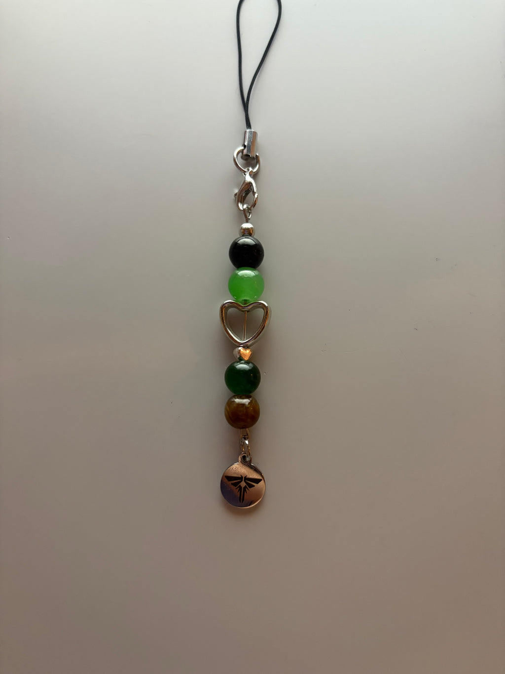 Last of us inspired handmade beaded phone charm