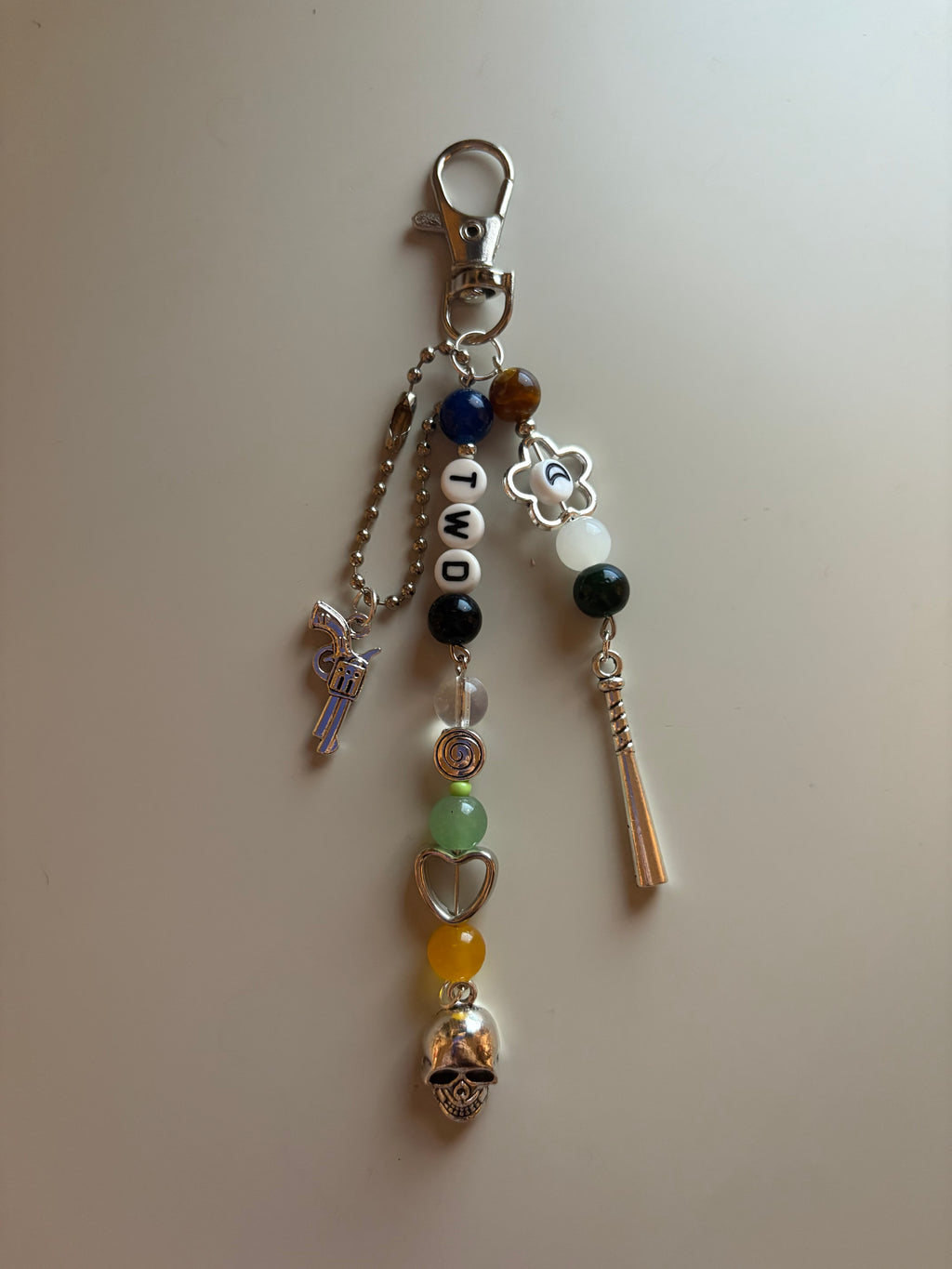 The Walking Dead Telltale video game inspired handmade keychain