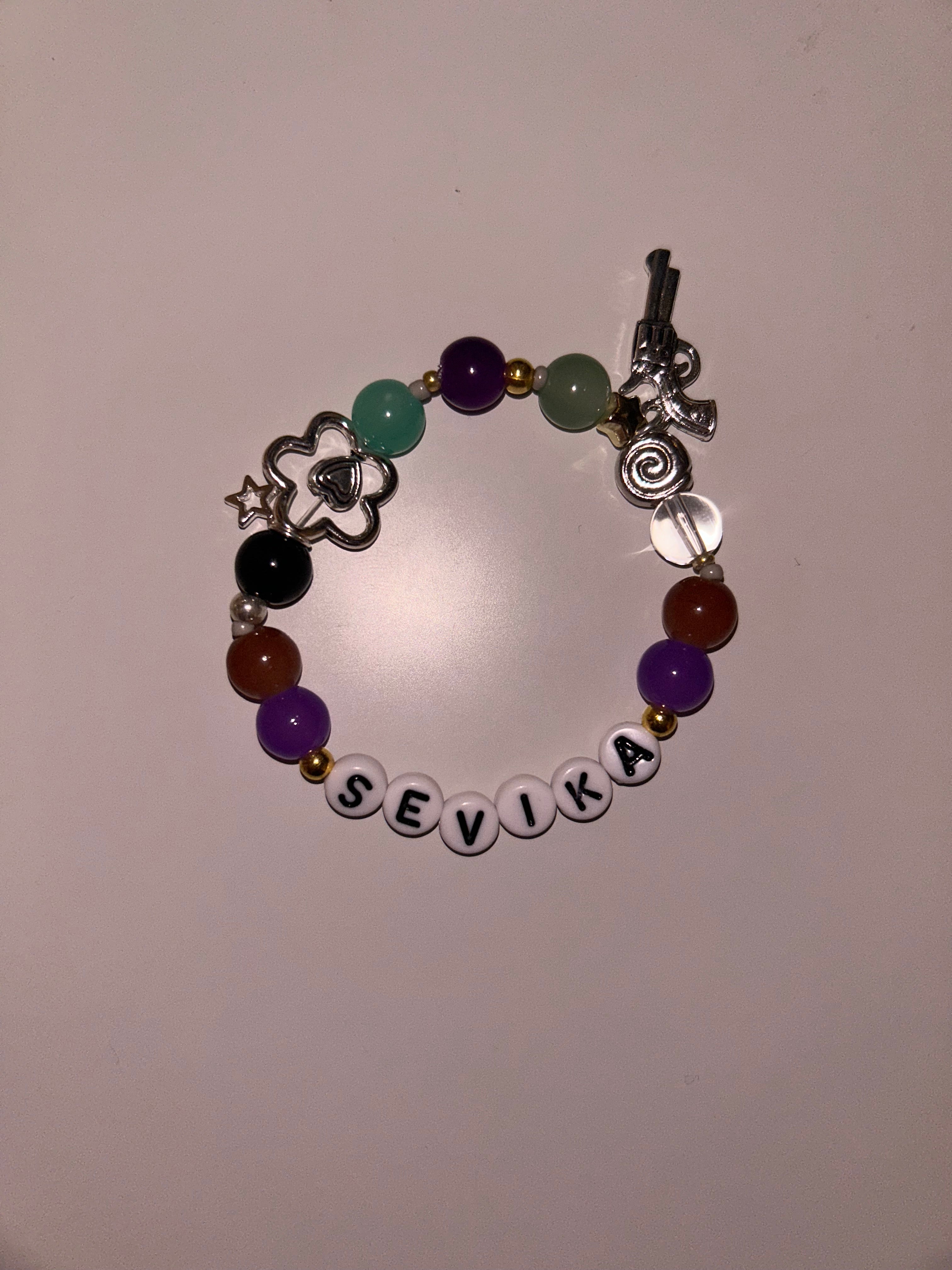 Sevika Arcane and League of Legends inspired handmade bracelet