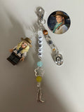 Sadie Adler inspired handmade Lego minifigure keychain
