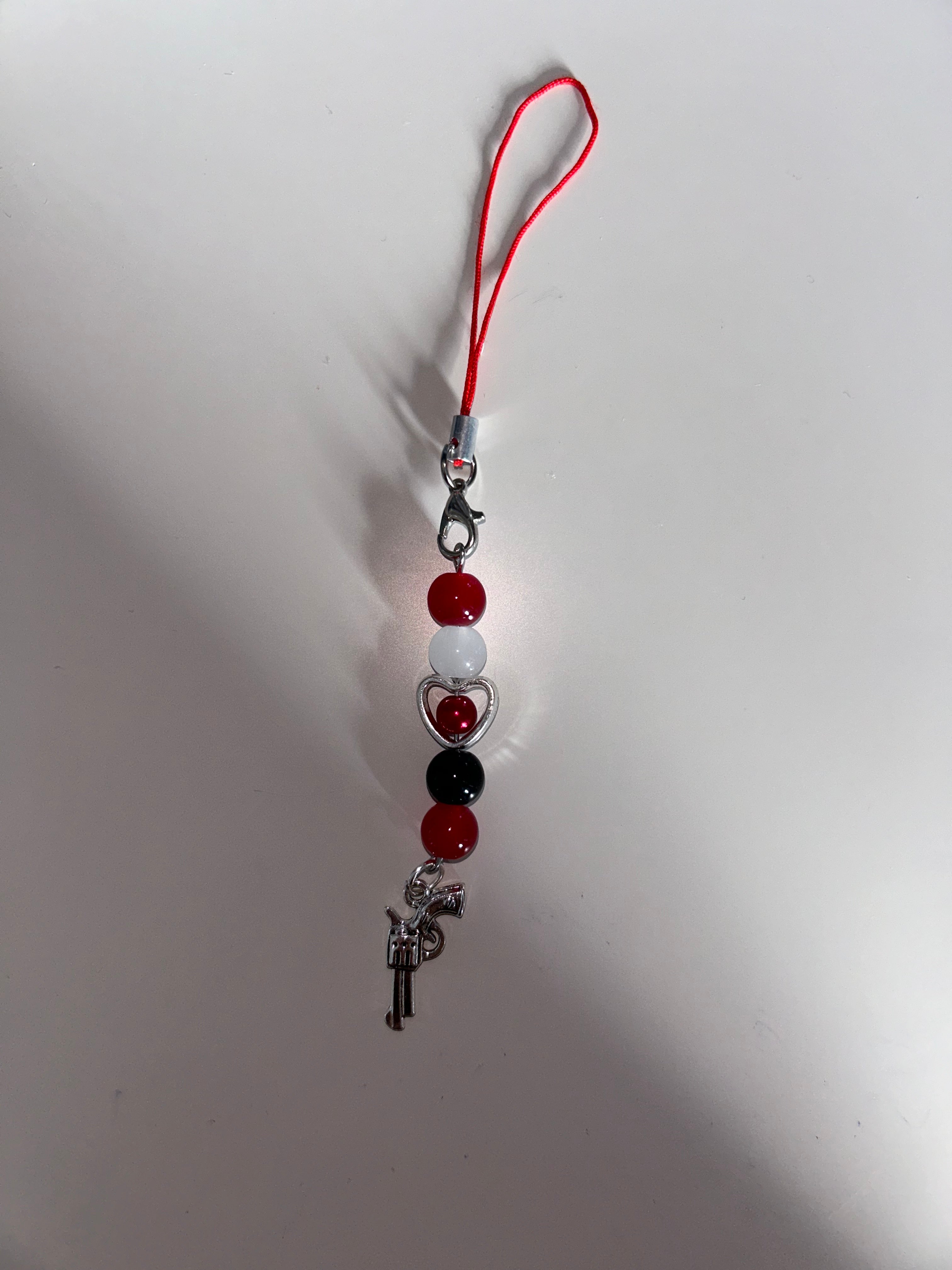Black Widow Natasha Romanoff inspired handmade phone charm