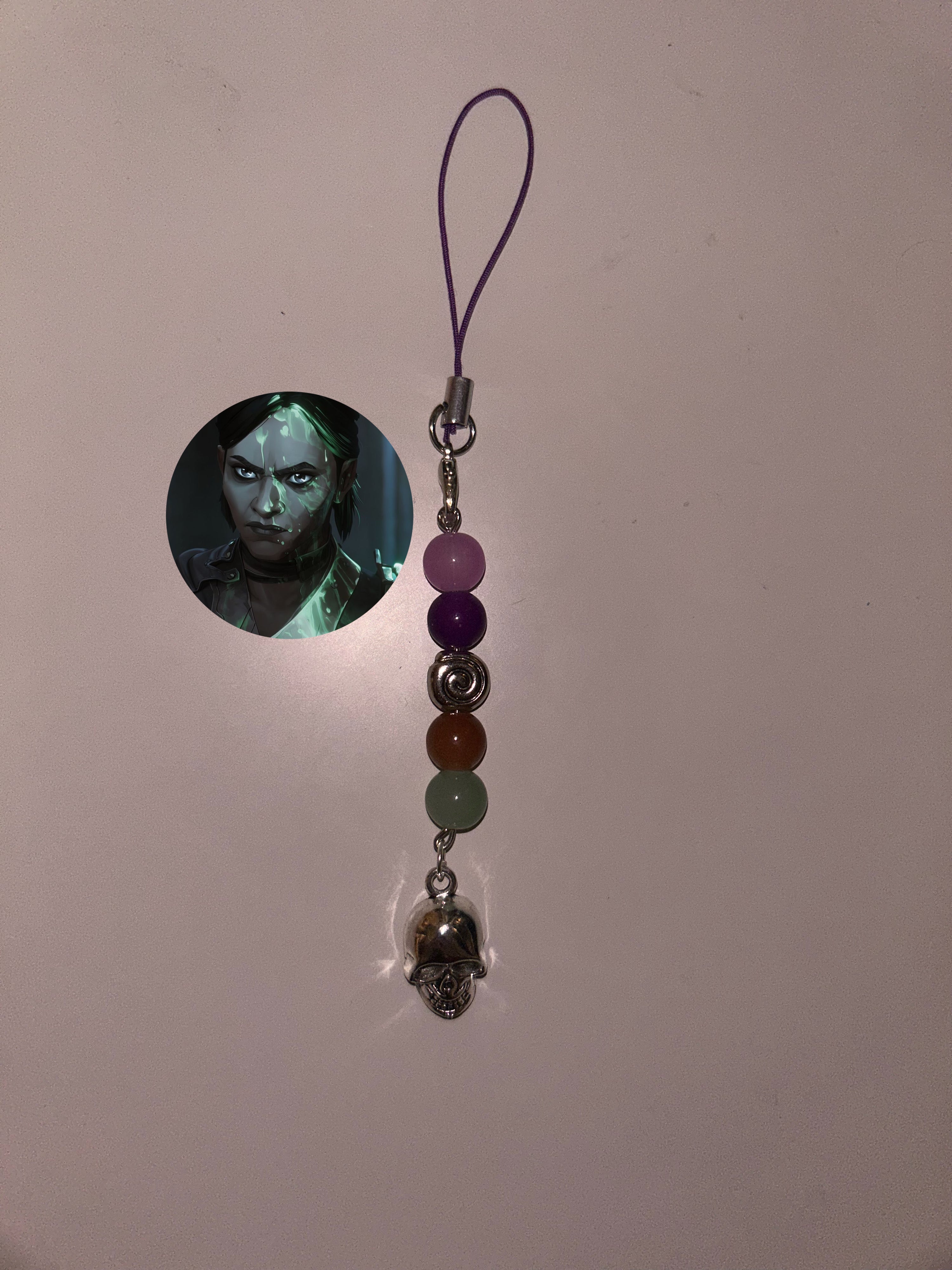 Sevika Arcane and League of Legends inspired handmade phone charm