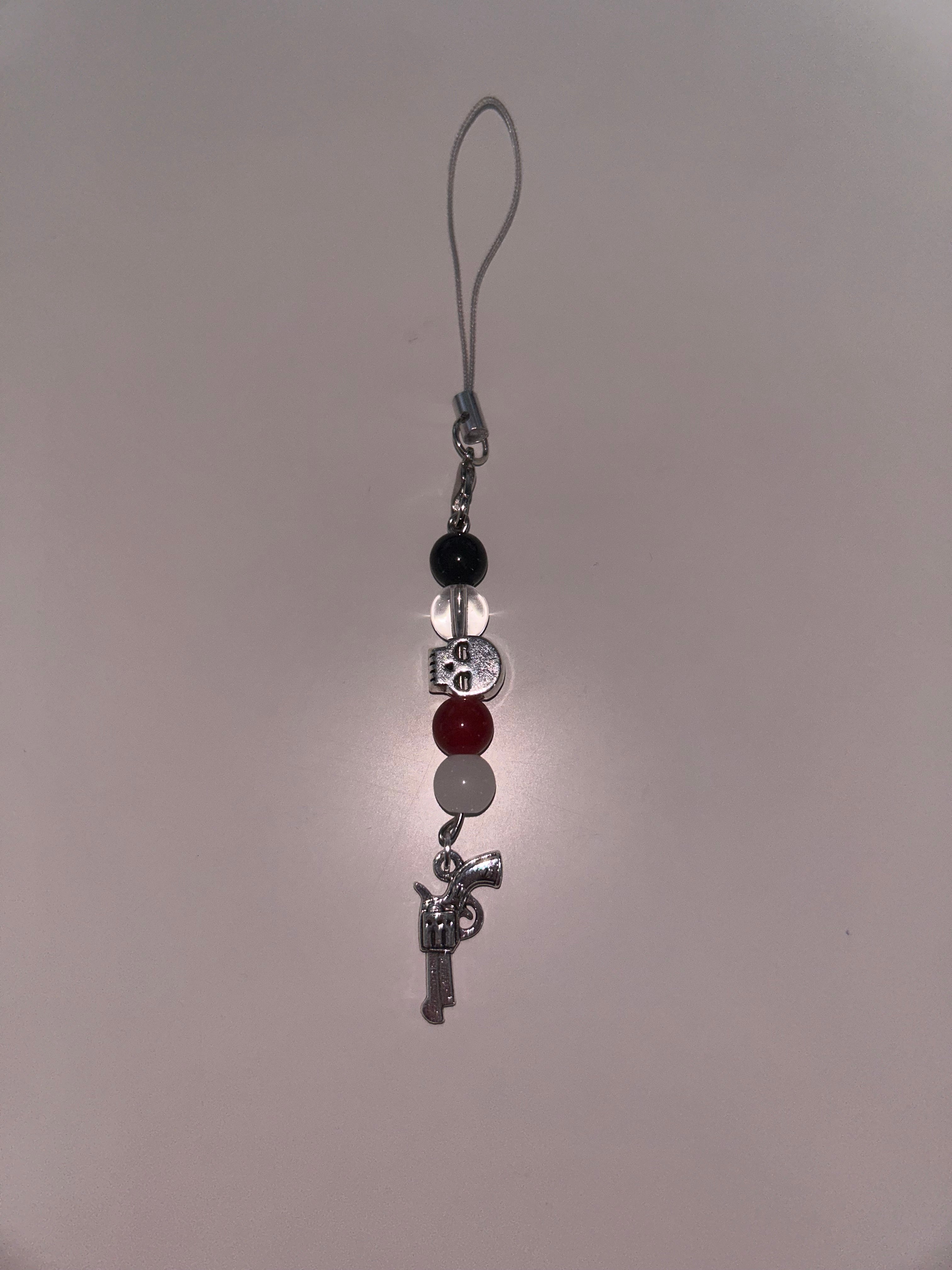 Johnny Silverhand Cyberpunk 2077 inspired handmade phone charm