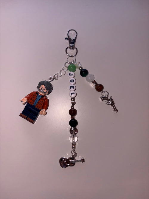 Joel 2 last of us Miller video game inspired handmade minifigure keychain