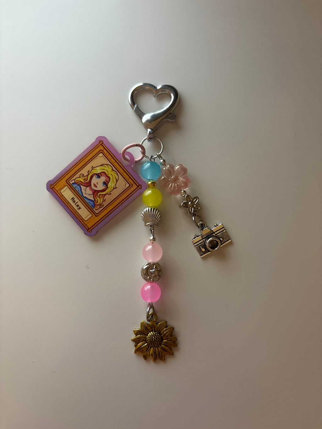 Haley stardew valley cosy gaming inspired handmade keychain