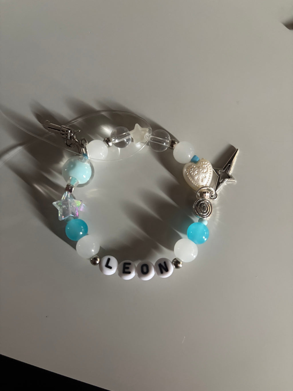 Leon video game character evil inspired handmade custom bracelet