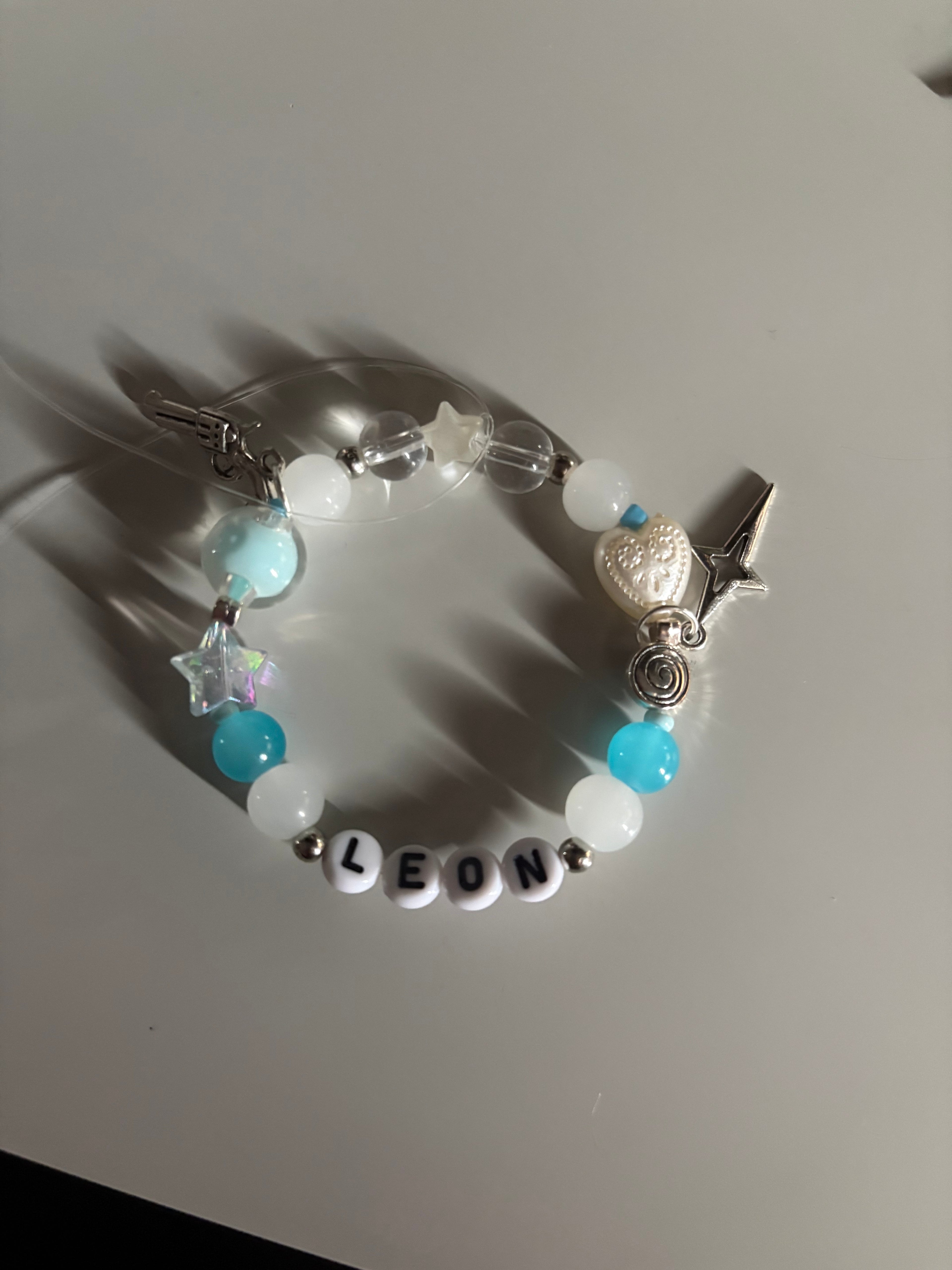 Leon video game character evil inspired handmade custom bracelet