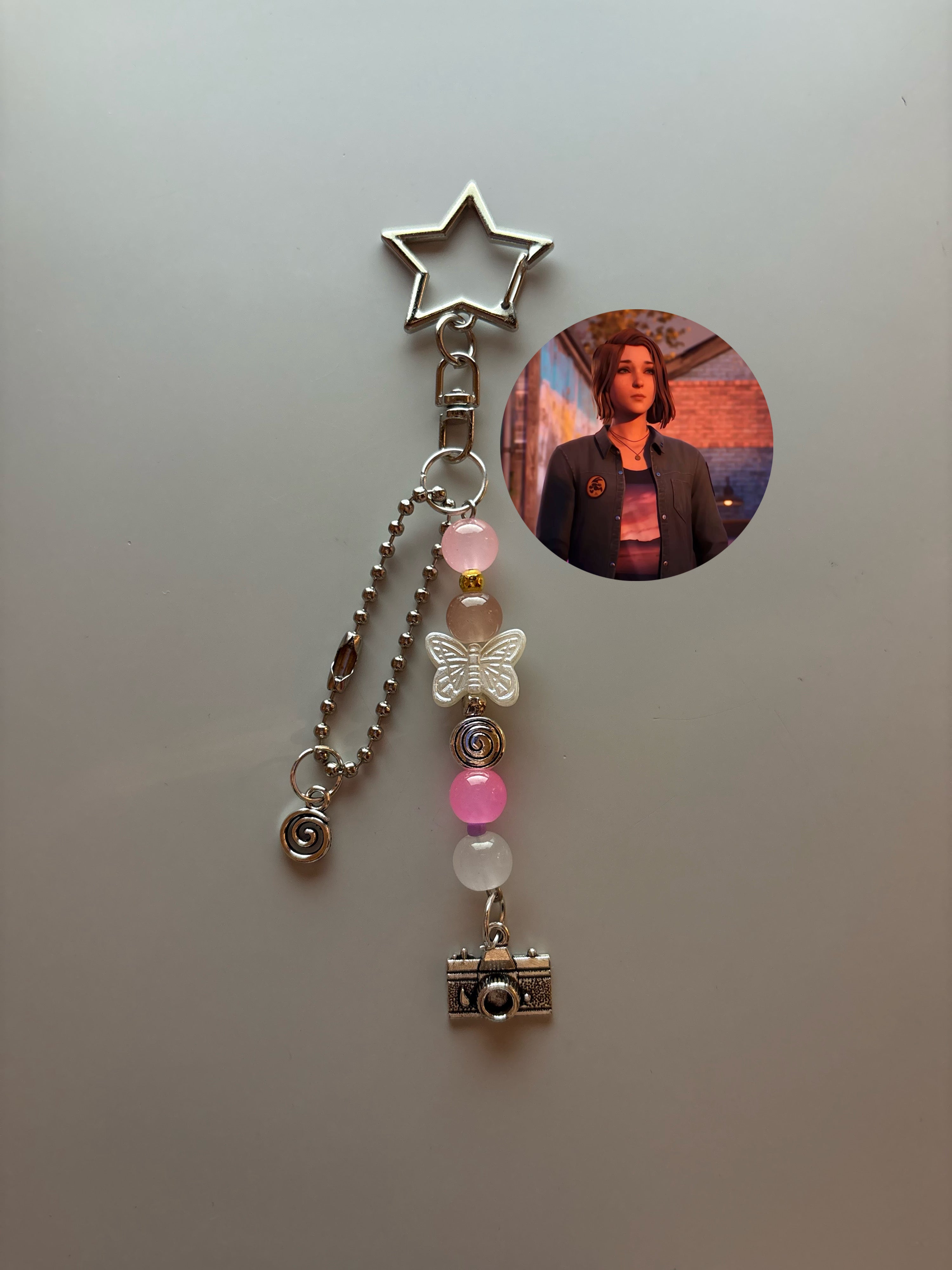 Max Caulfield reunion inspired handmade keychain minimalist