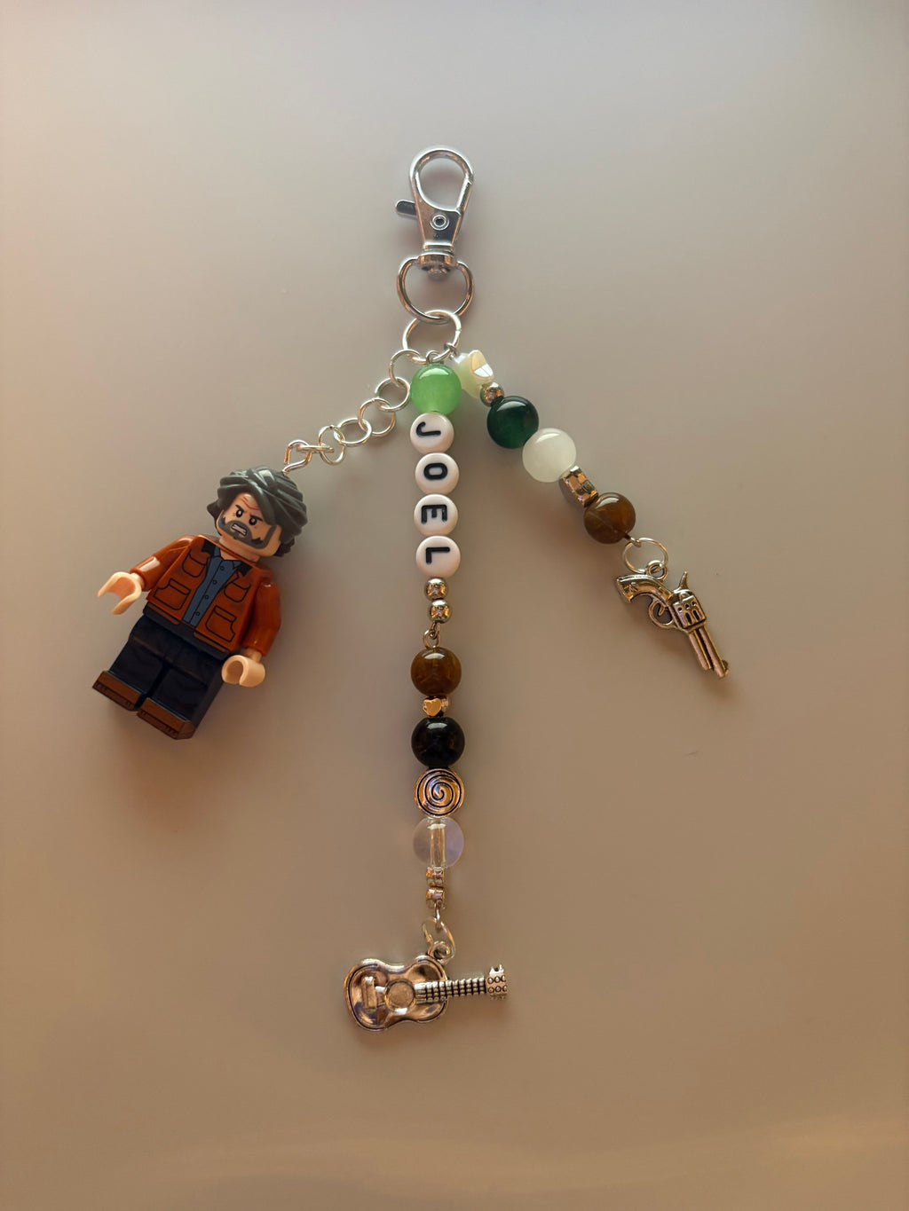 Joel 2 last of us Miller video game inspired handmade minifigure keychain