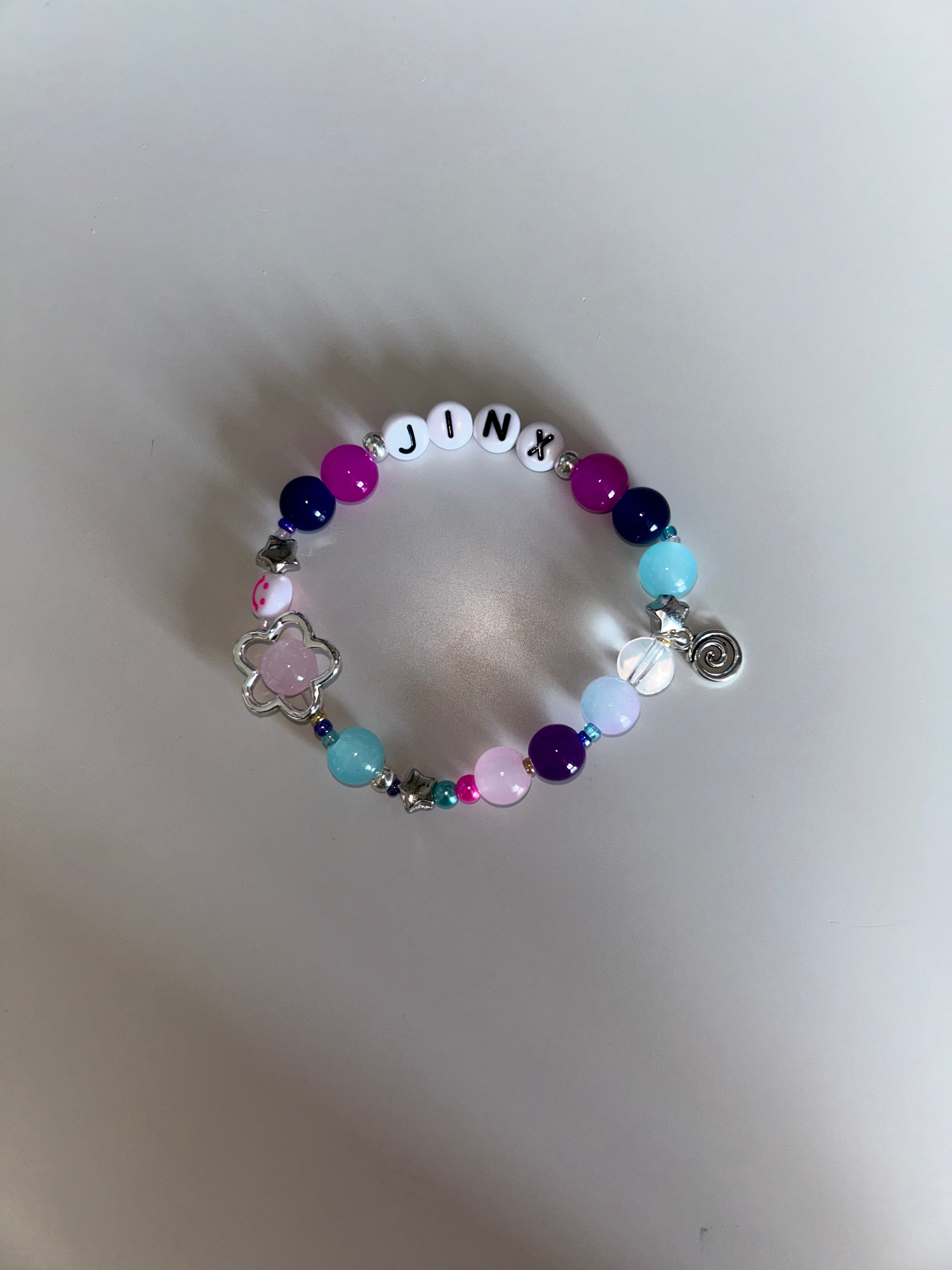 Jinx Arcane and League of Legends inspired handmade bracelet