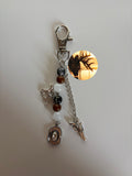 Cowboy outlaw inspired minimalist, smaller handmade keychain