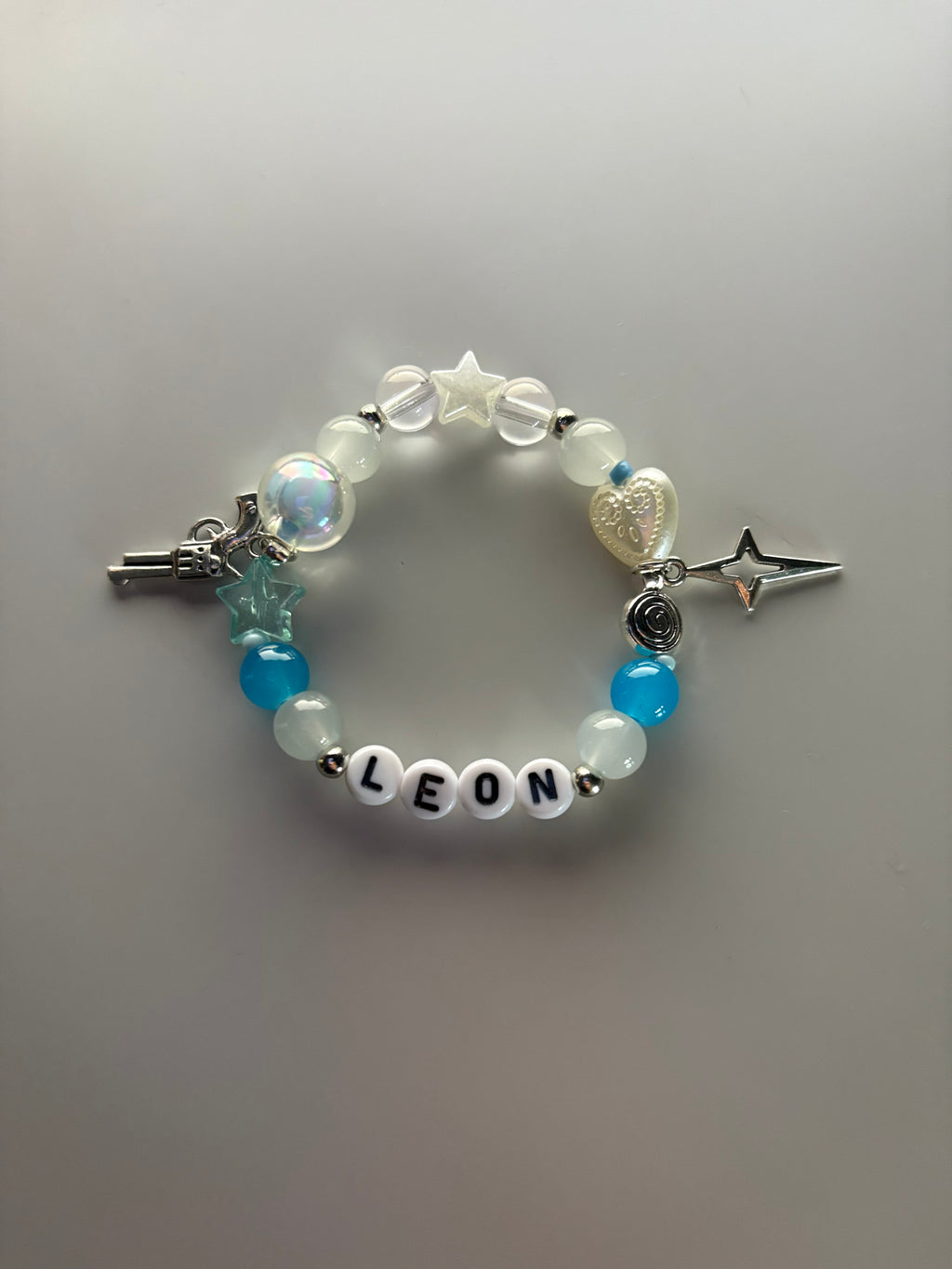 Leon character inspired handmade bracelet