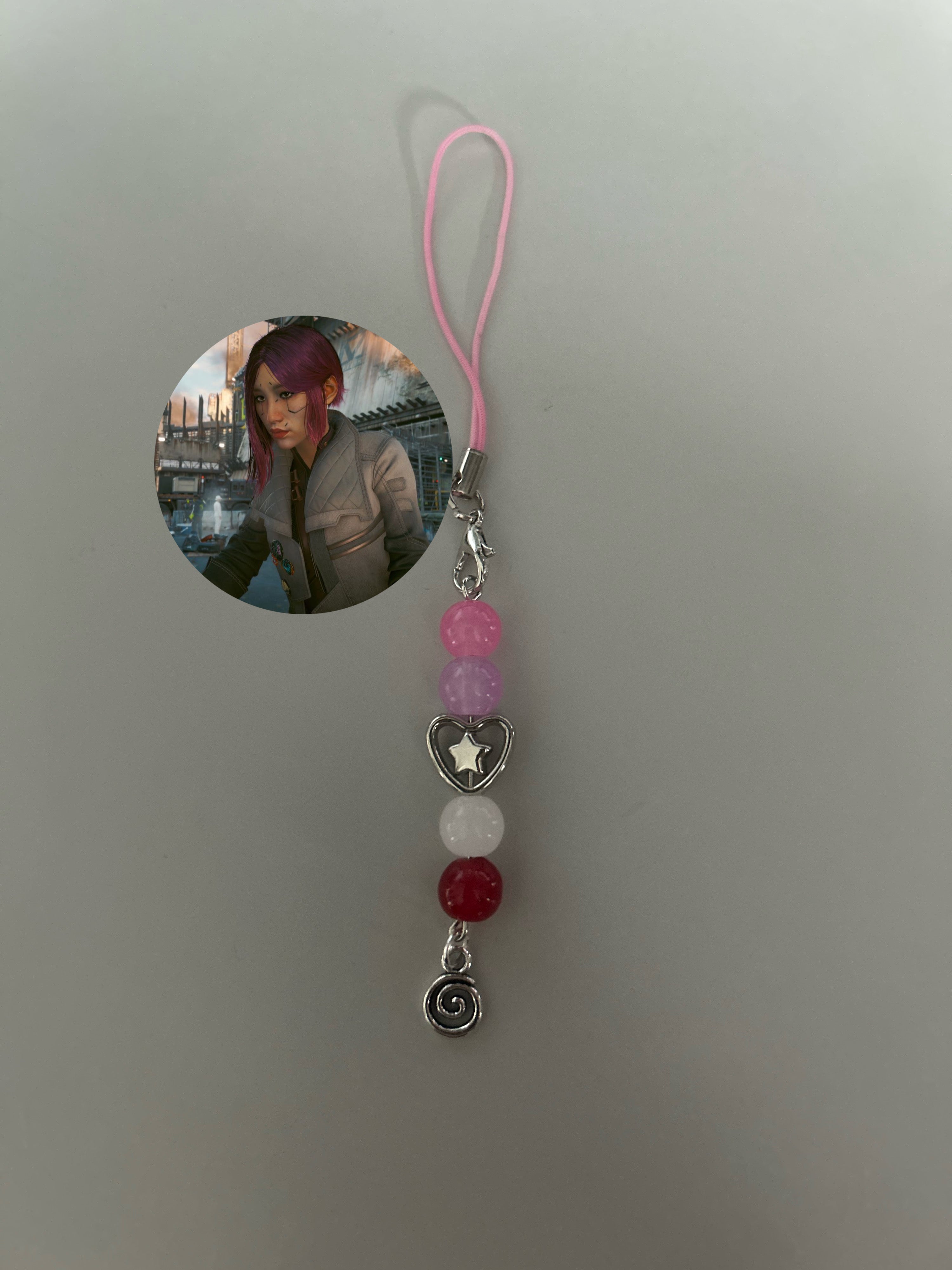 Songbird Cyberpunk 2077 inspired handmade phone charm
