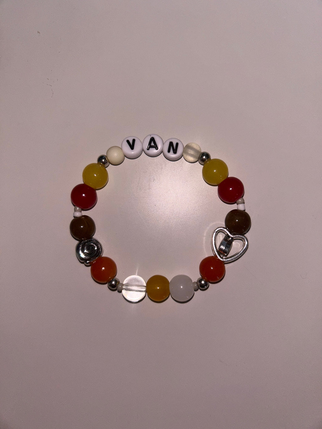 Van (Vanessa) Palmer Yellowjacket’s inspired handmade bracelet