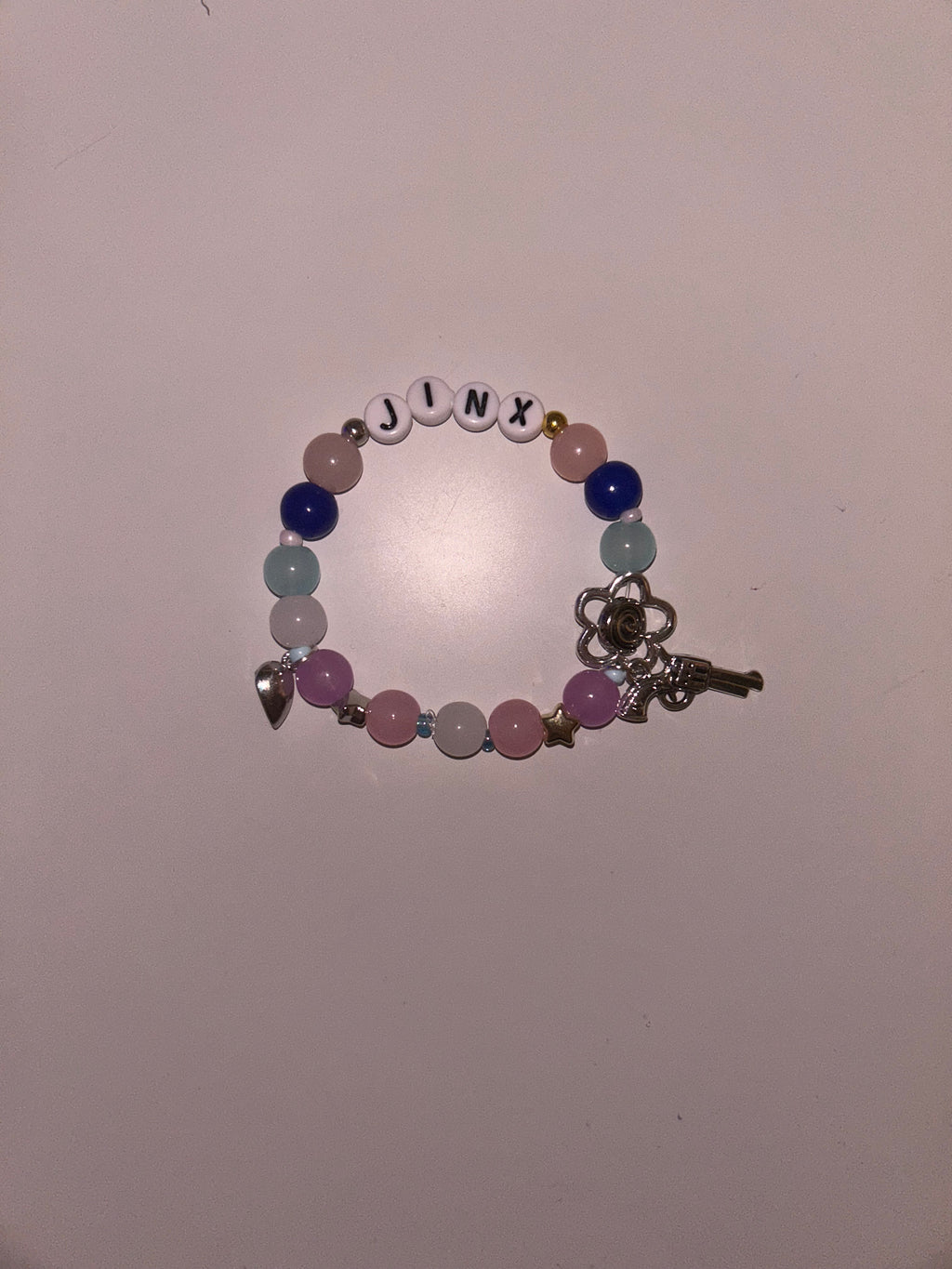 Jinx and Ekko Timebomb Arcane and League of Legends inspired handmade bracelet set