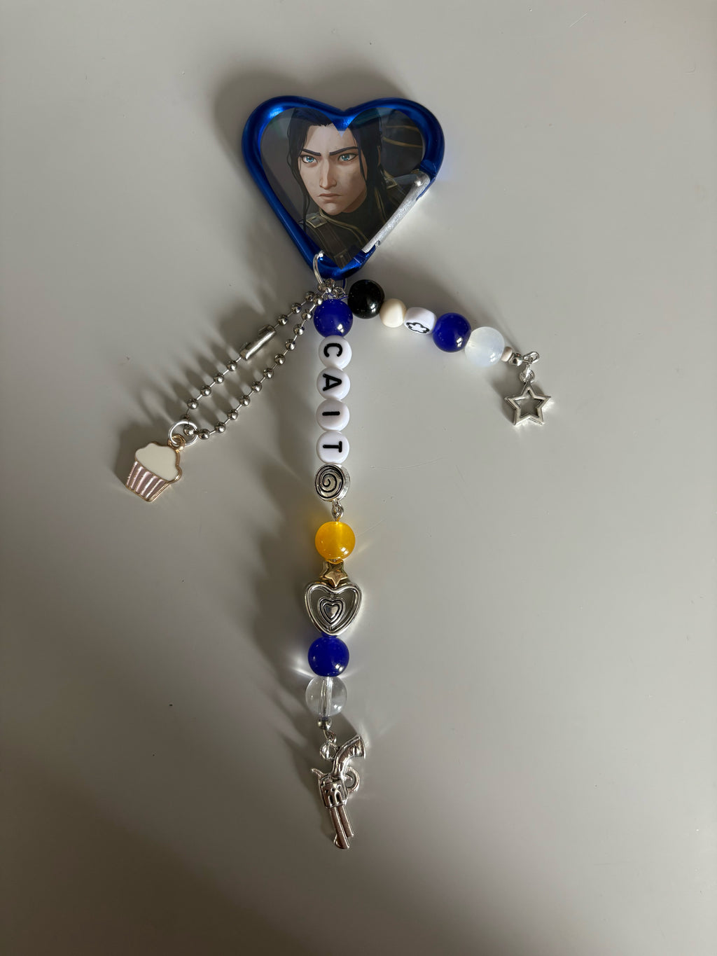Caitlyn Kiramman Arcane and League of Legends inspired handmade keychain carabiner