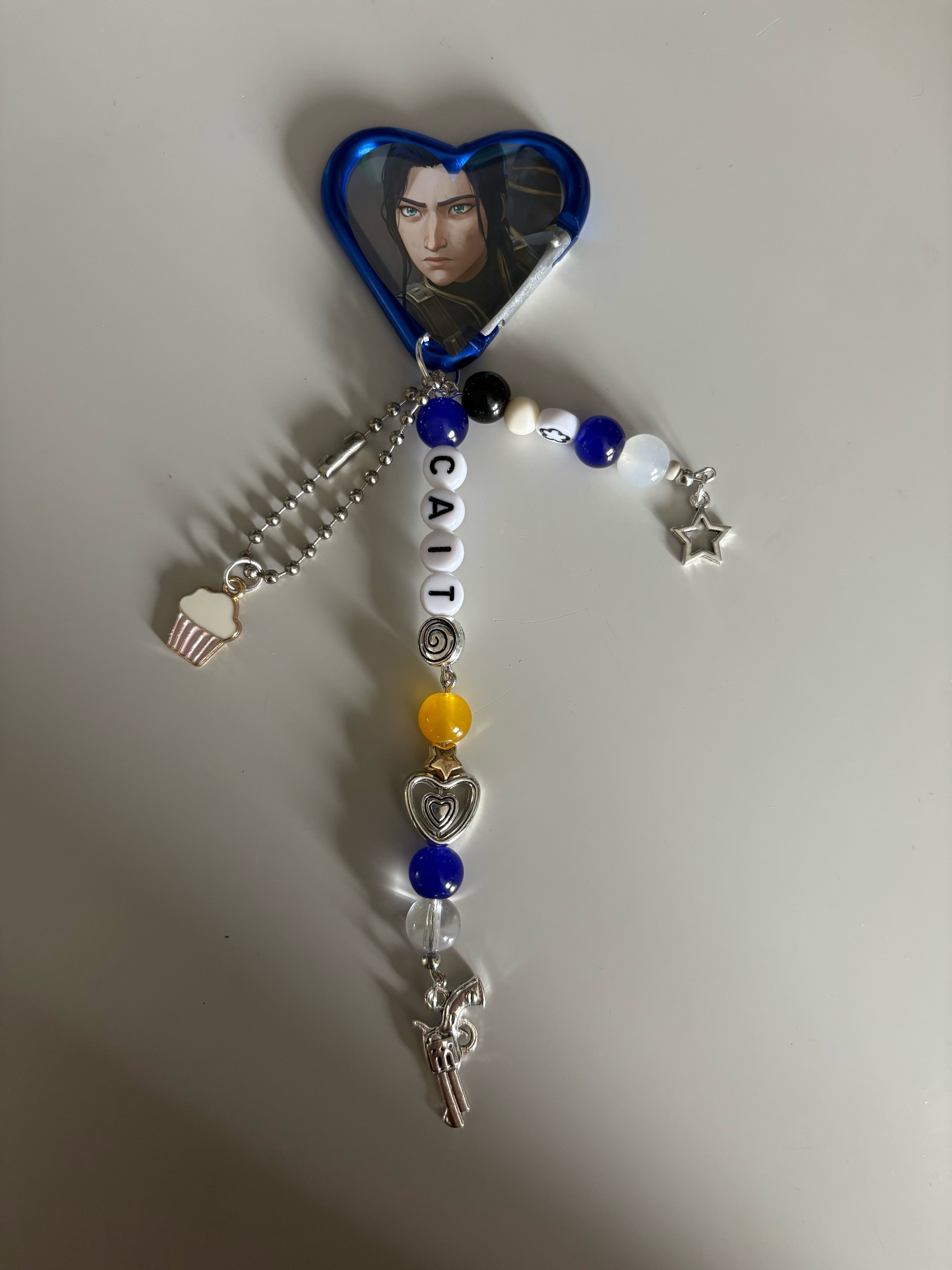 Caitlyn Kiramman Arcane and League of Legends inspired handmade keychain carabiner