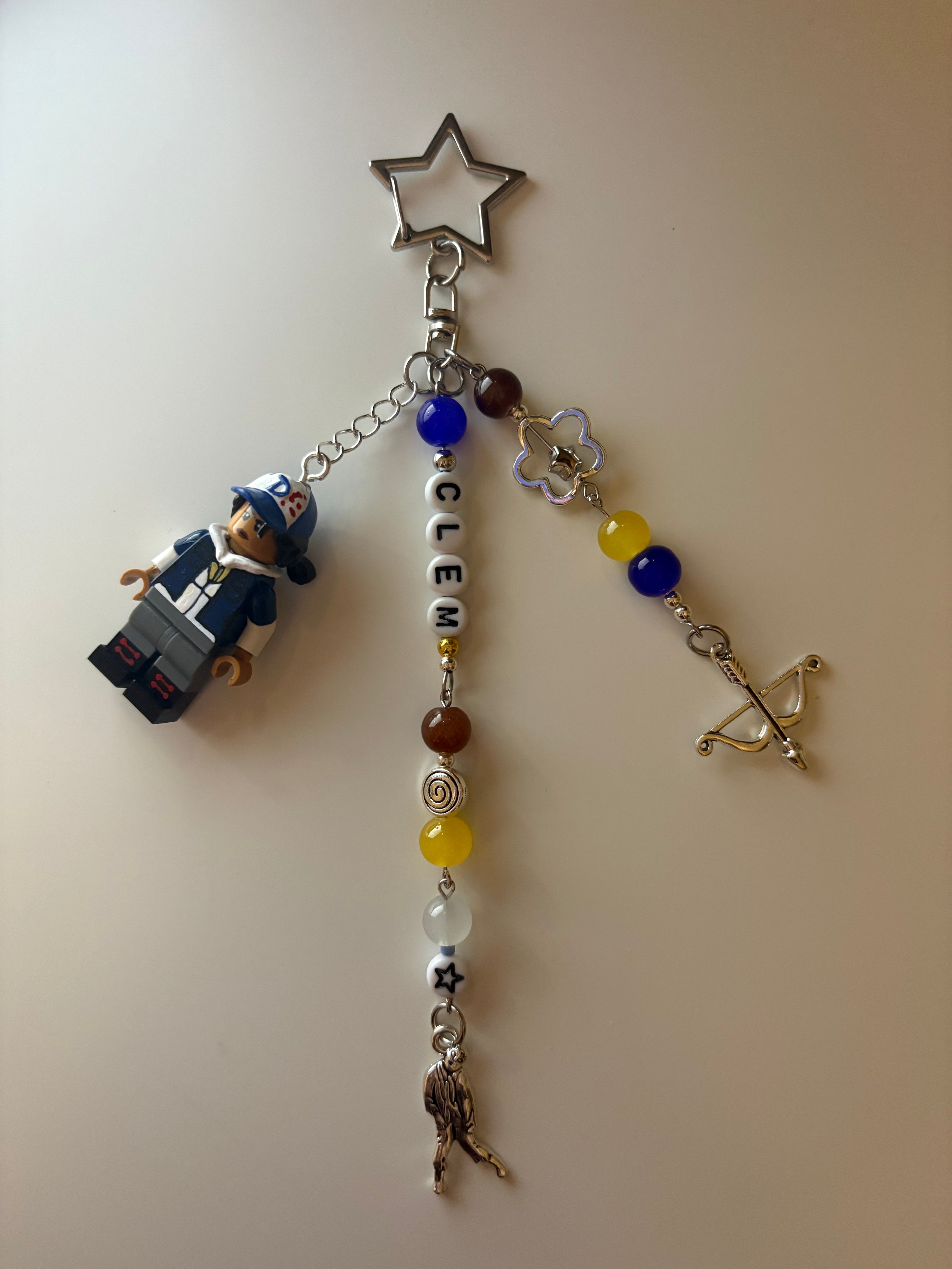 Clementine apocalypse custom inspired handmade minifigure keychain