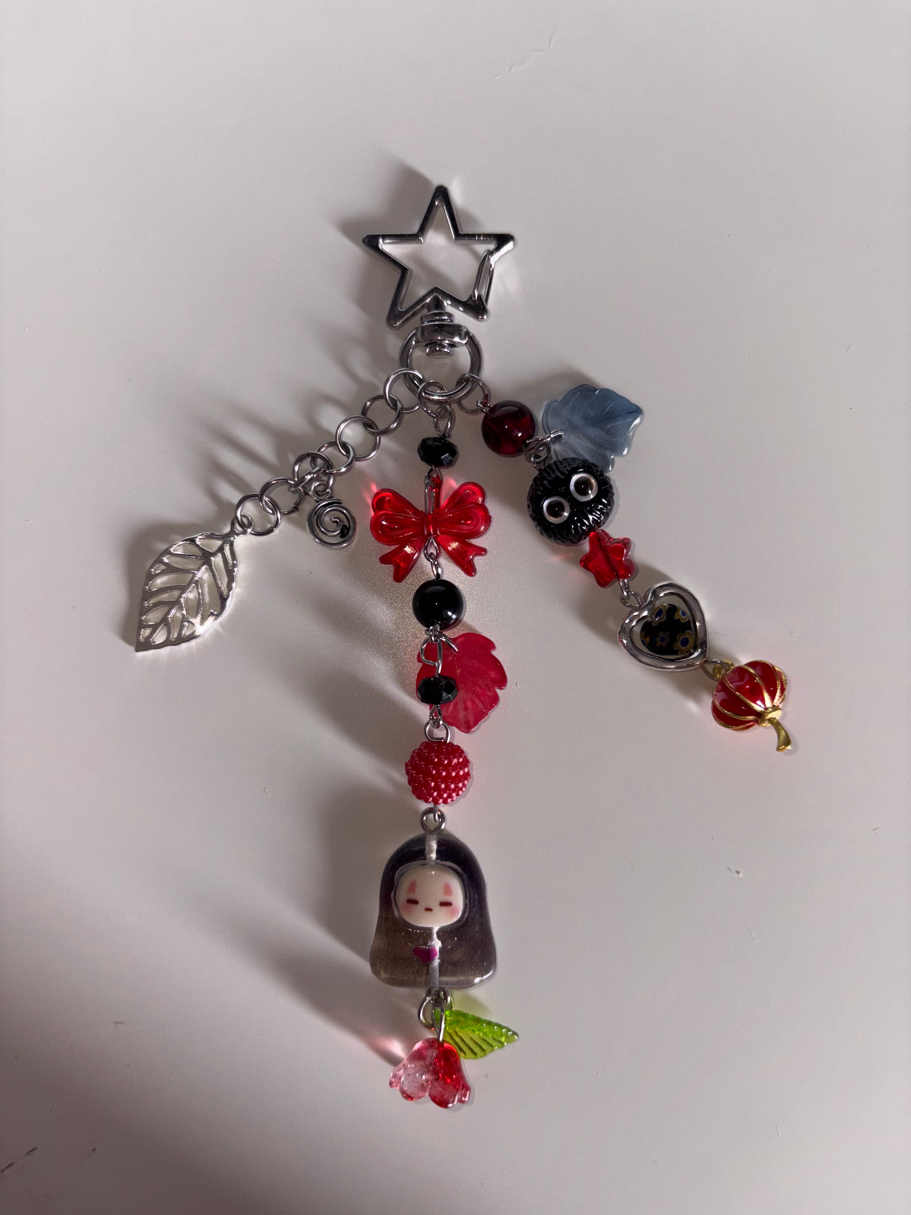 No face, spirited away anime inspired handmade keychain
