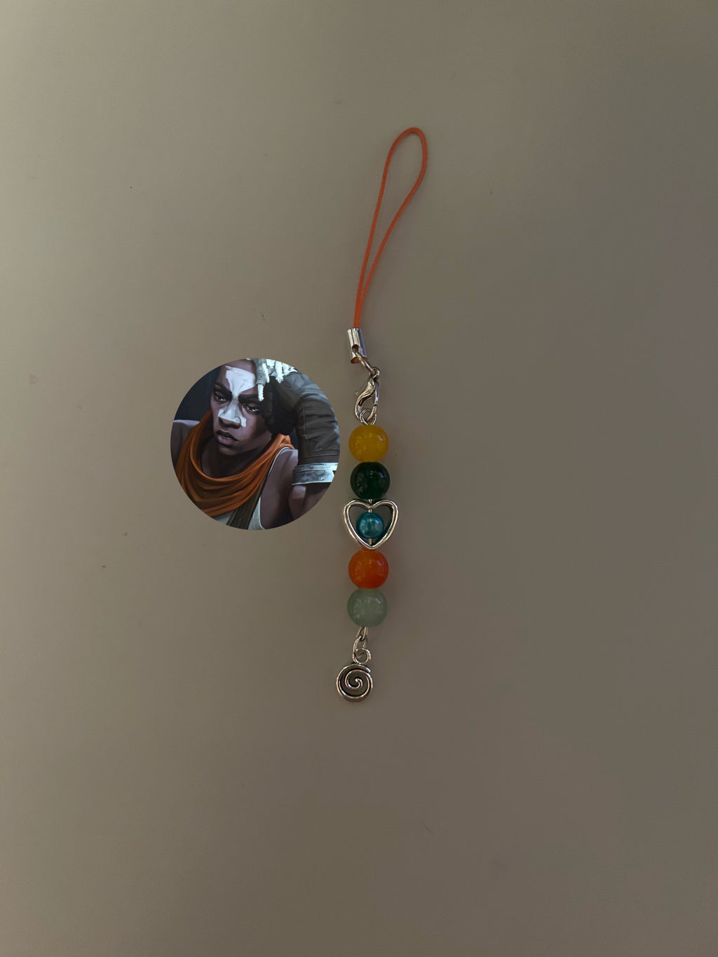 Ekko Arcane and League of Legends inspired handmade phone charm